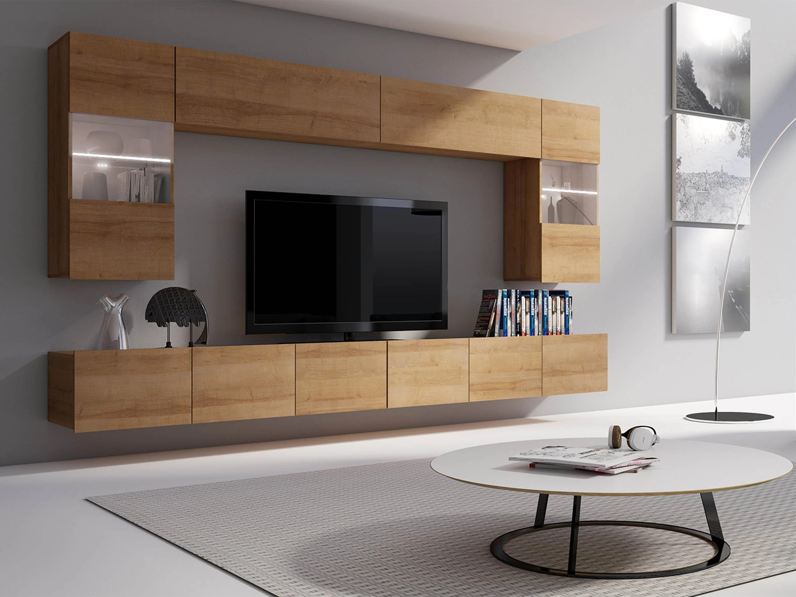 Viesistabas komplekts Remus I (Zeltains ozols)