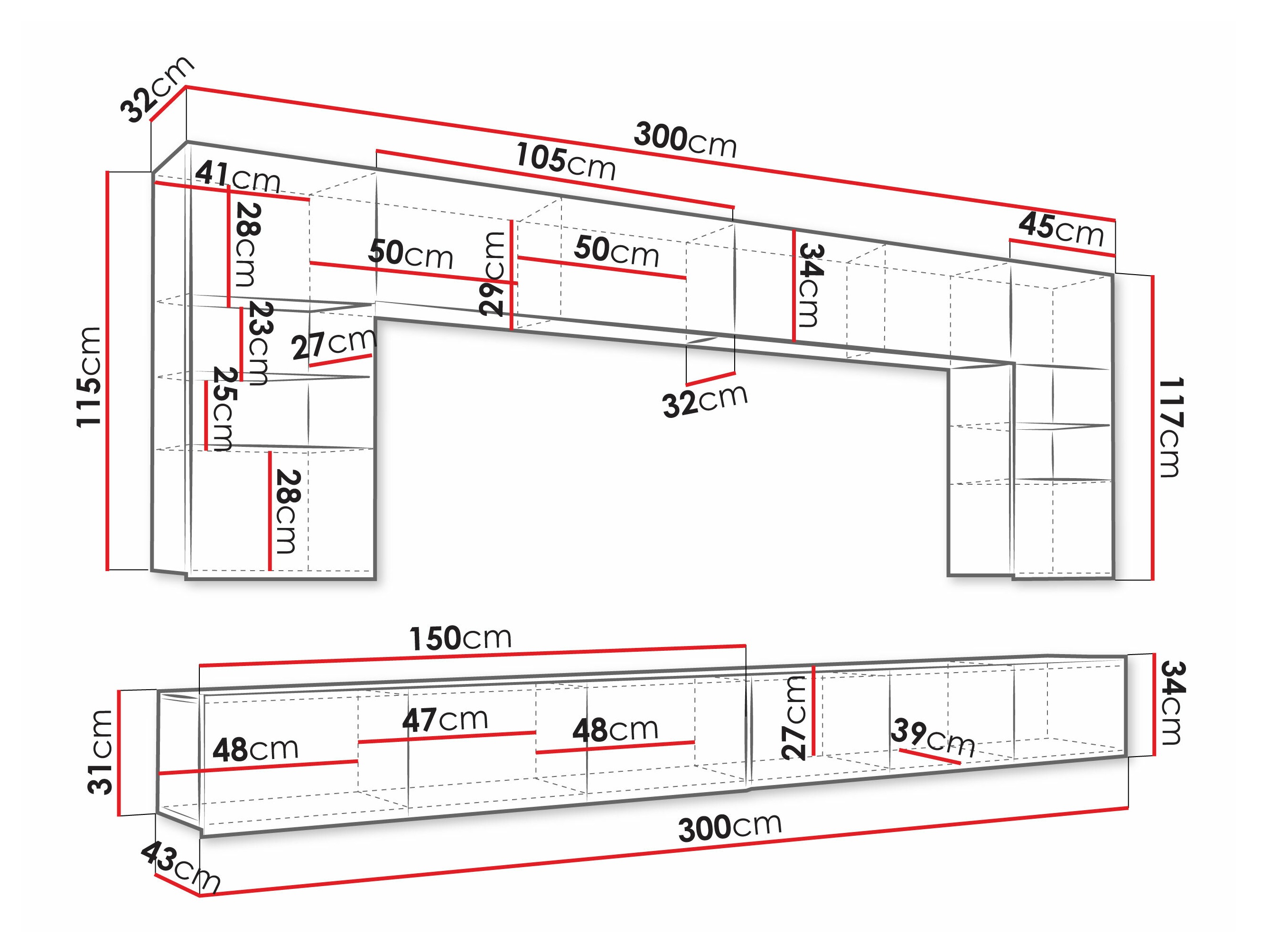 Viesistabas komplekts Tivdalu 105 (Balts + Glancēts balts)