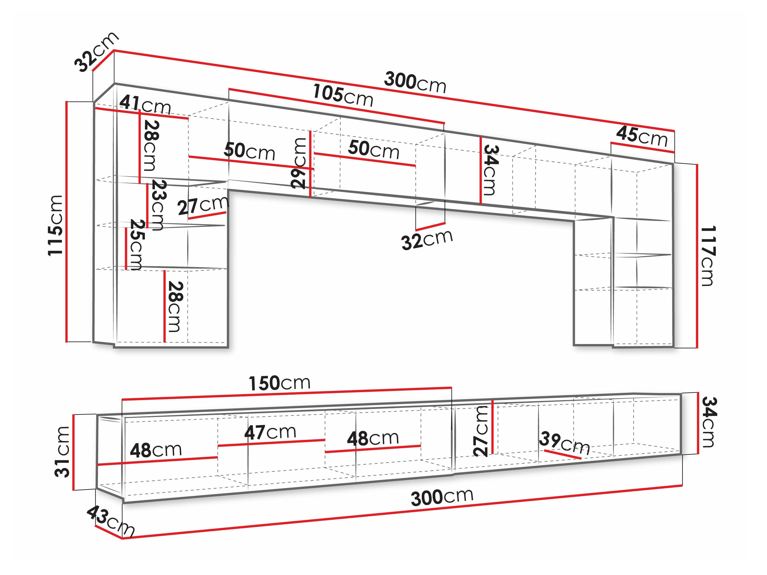 Viesistabas komplekts Tivdalu 105 (Melns + Glancēts melns)