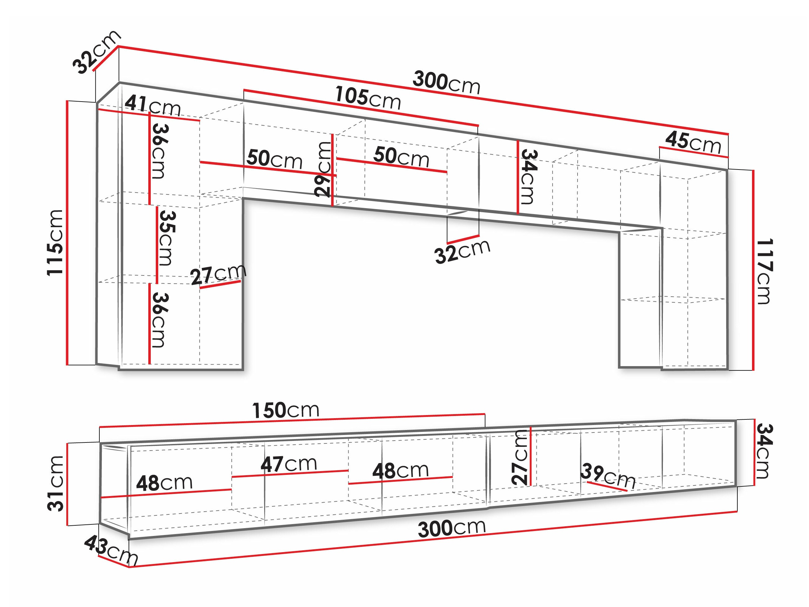 Viesistabas komplekts Tivdalu 135 (Balts + Glancēts balts)