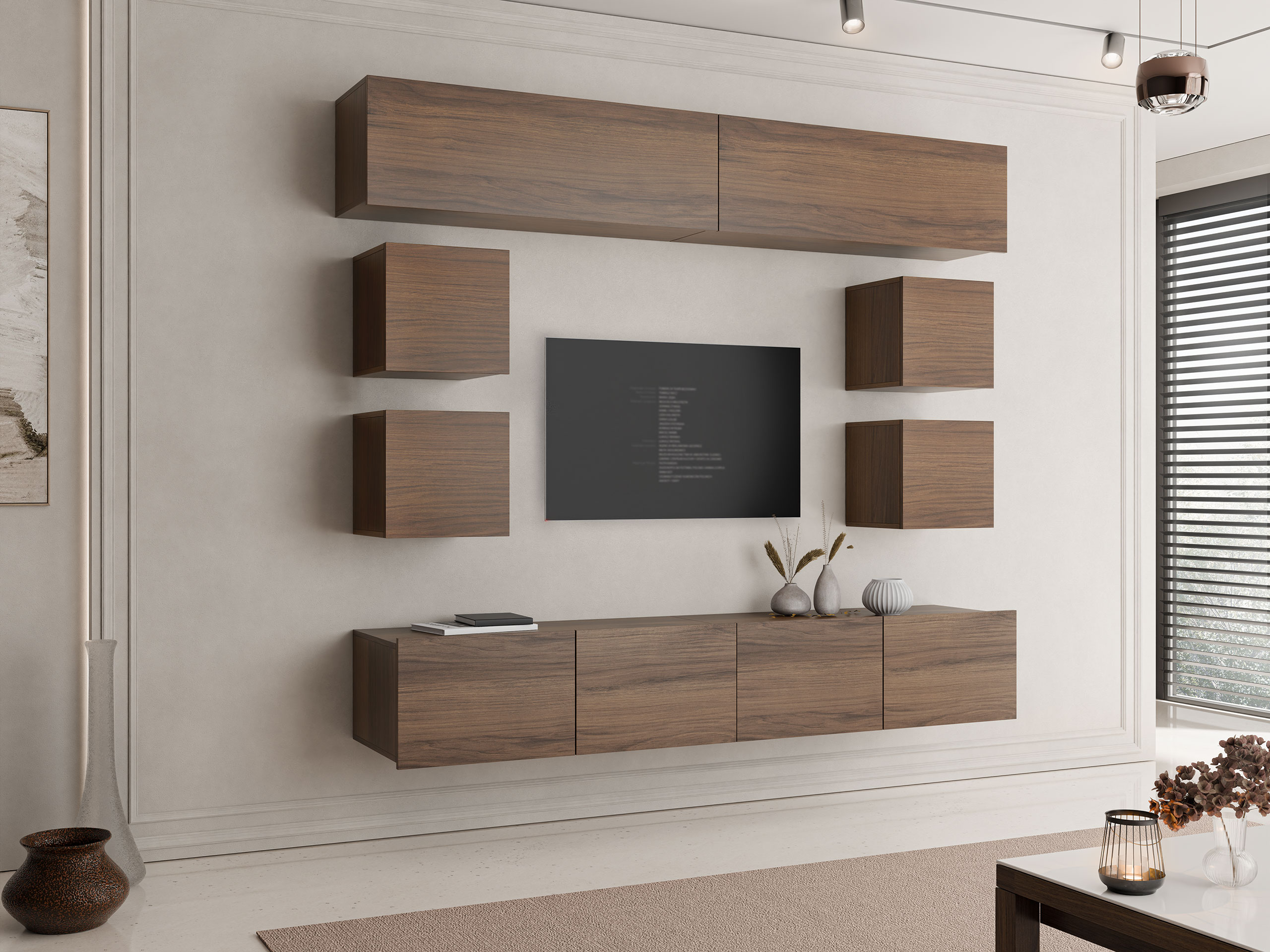 Viesistabas komplekts Remus XVI (Riekstkoks)