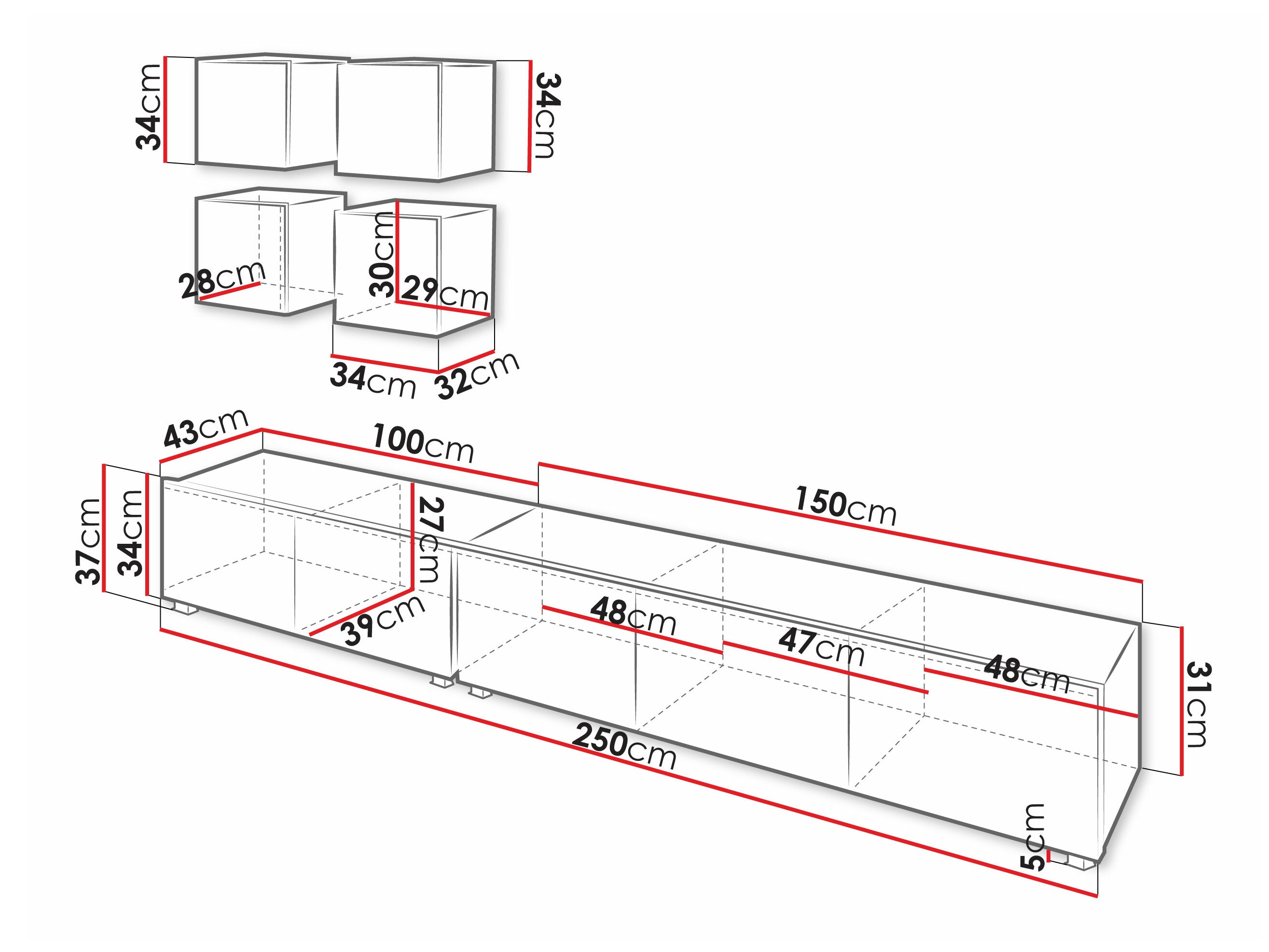 Viesistabas komplekts Tivdalu 132 (Melns + Glancēts melns)