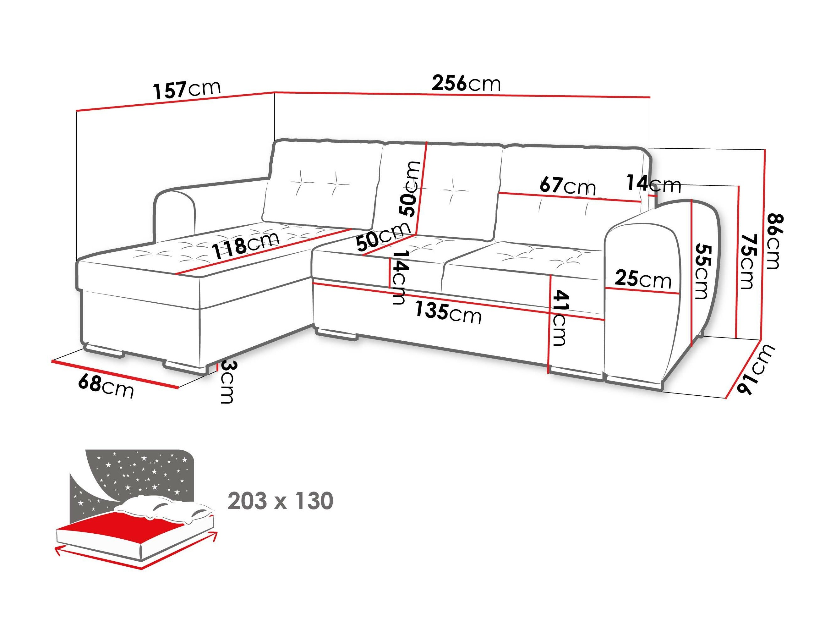 Stūra dīvāns Muncie 109 (Manila 07)
