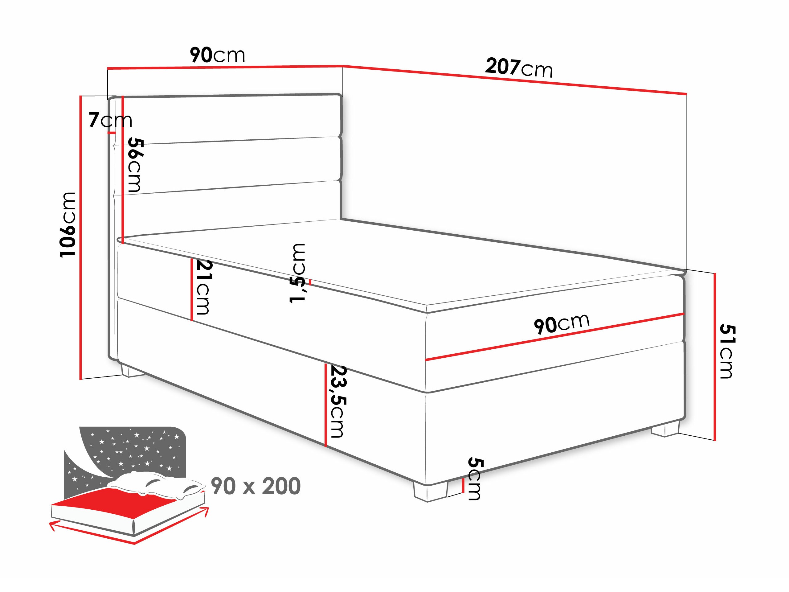 Kontinentālā gulta Delphio (Manila 14)
