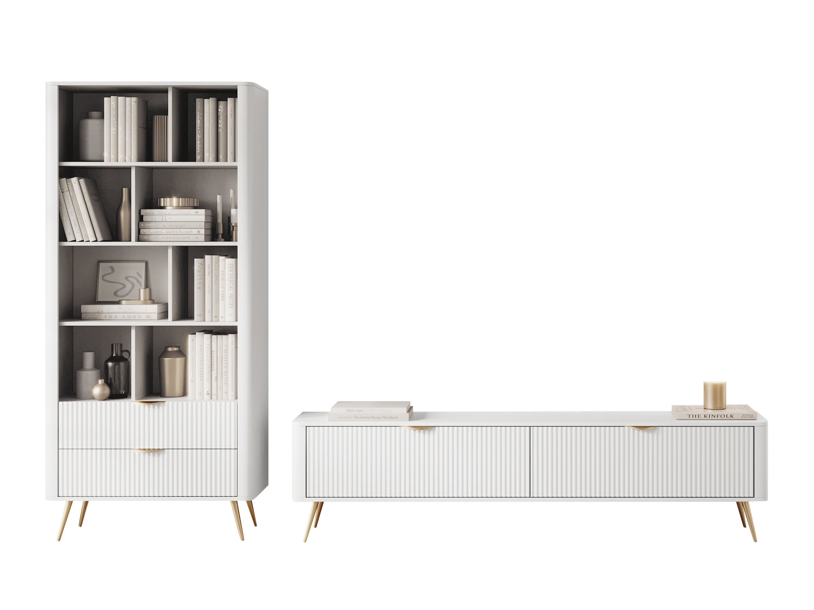 Viesistabas komplekts Lectum (Balts)