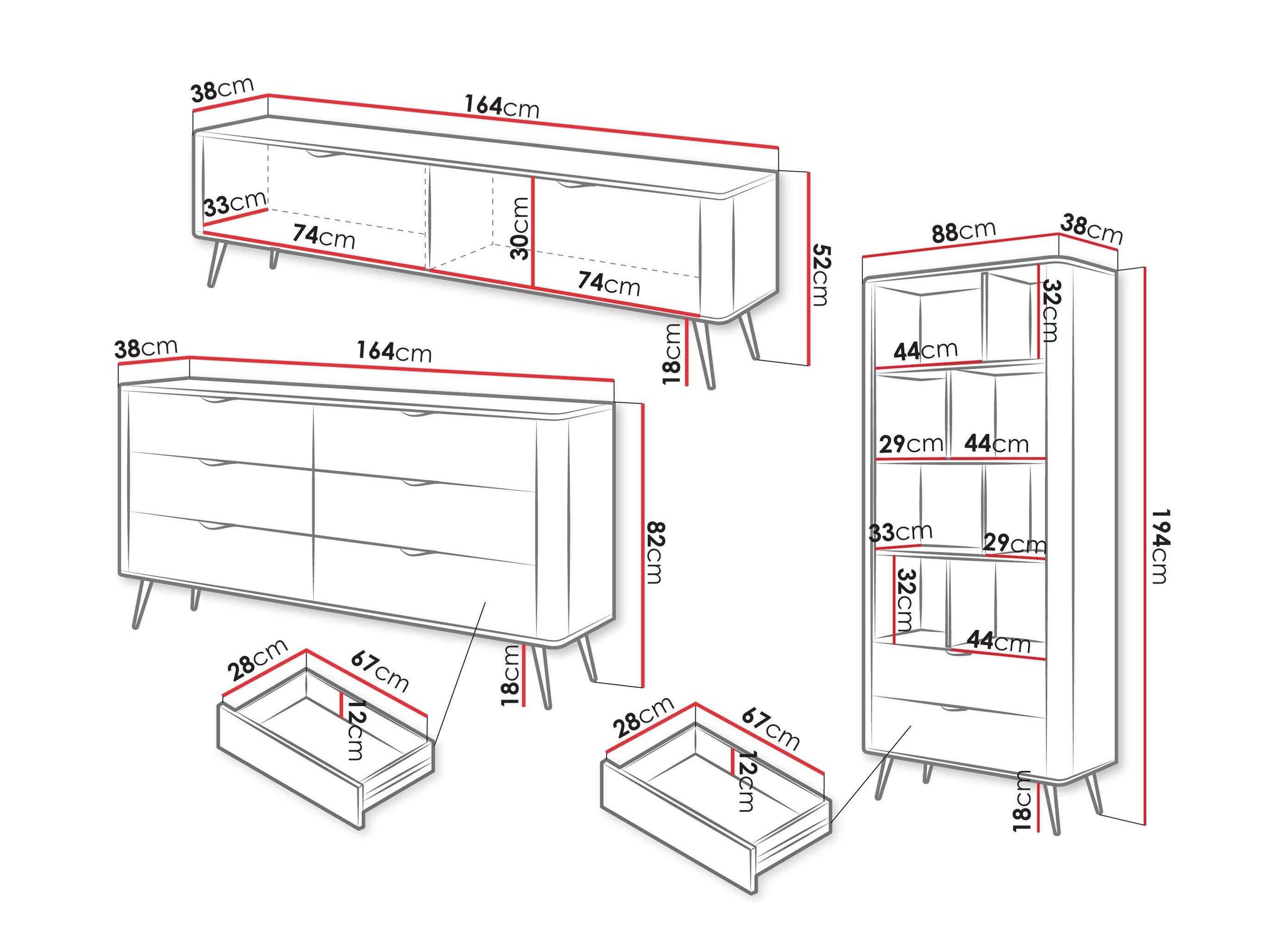 Viesistabas komplekts Lectum II (Bēšs)