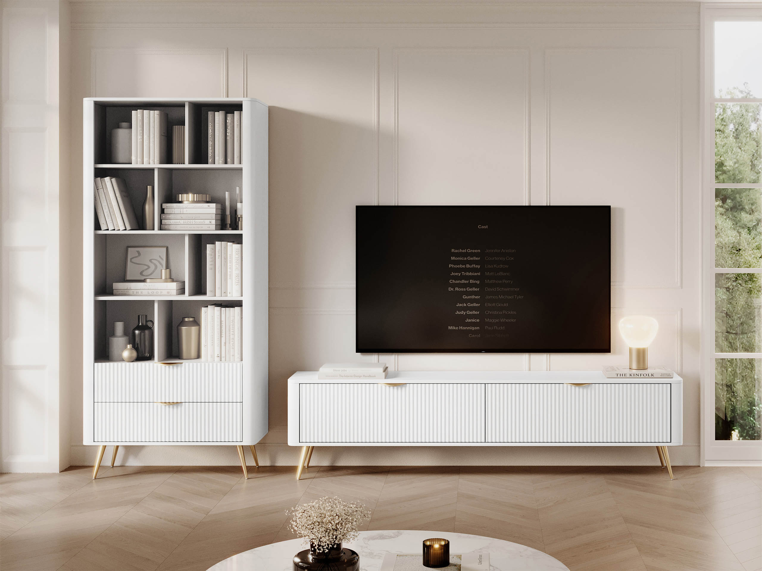 Viesistabas komplekts Versoe 107 (Balts)