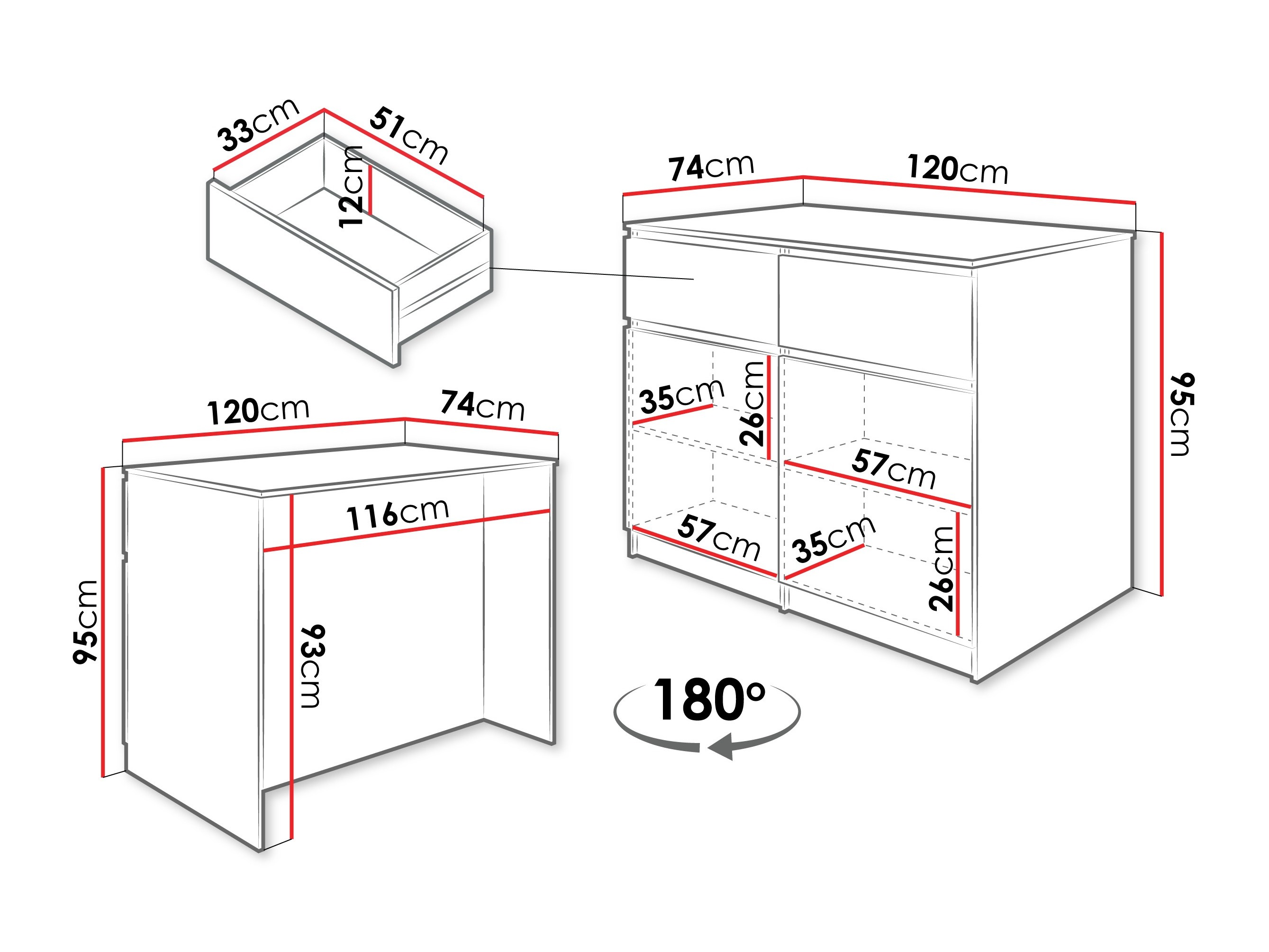 Virtuves sala Comfivo Cantal (Balts)