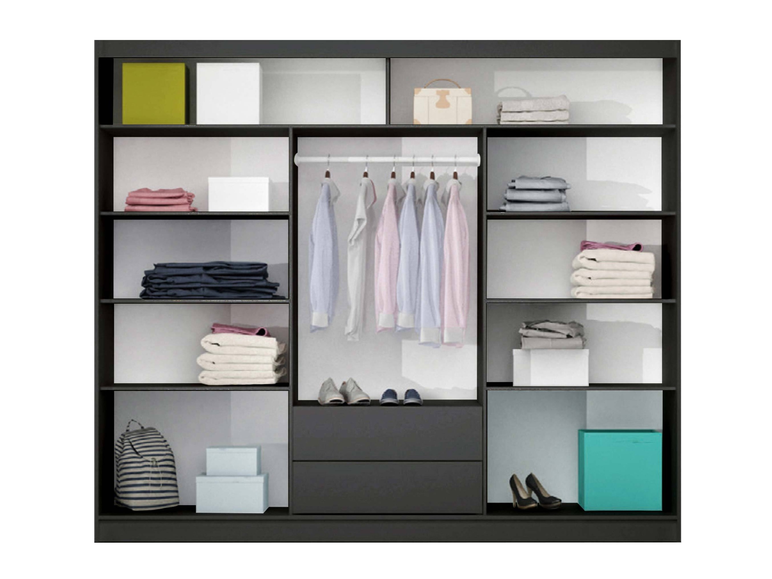 Skapis Honolulu 102 (Grafīts)