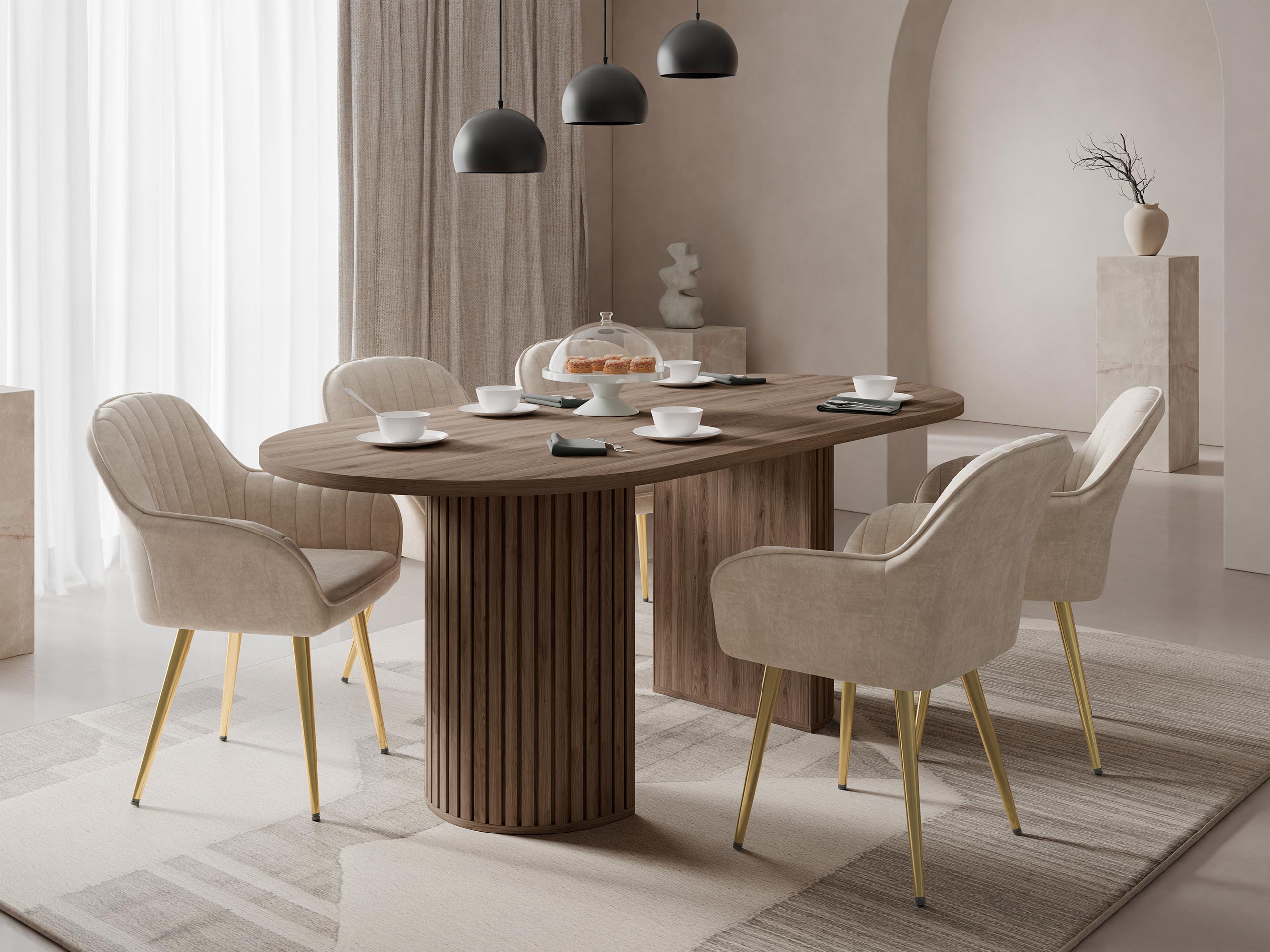 Galds Comfivo Ulma (Riekstkoks)