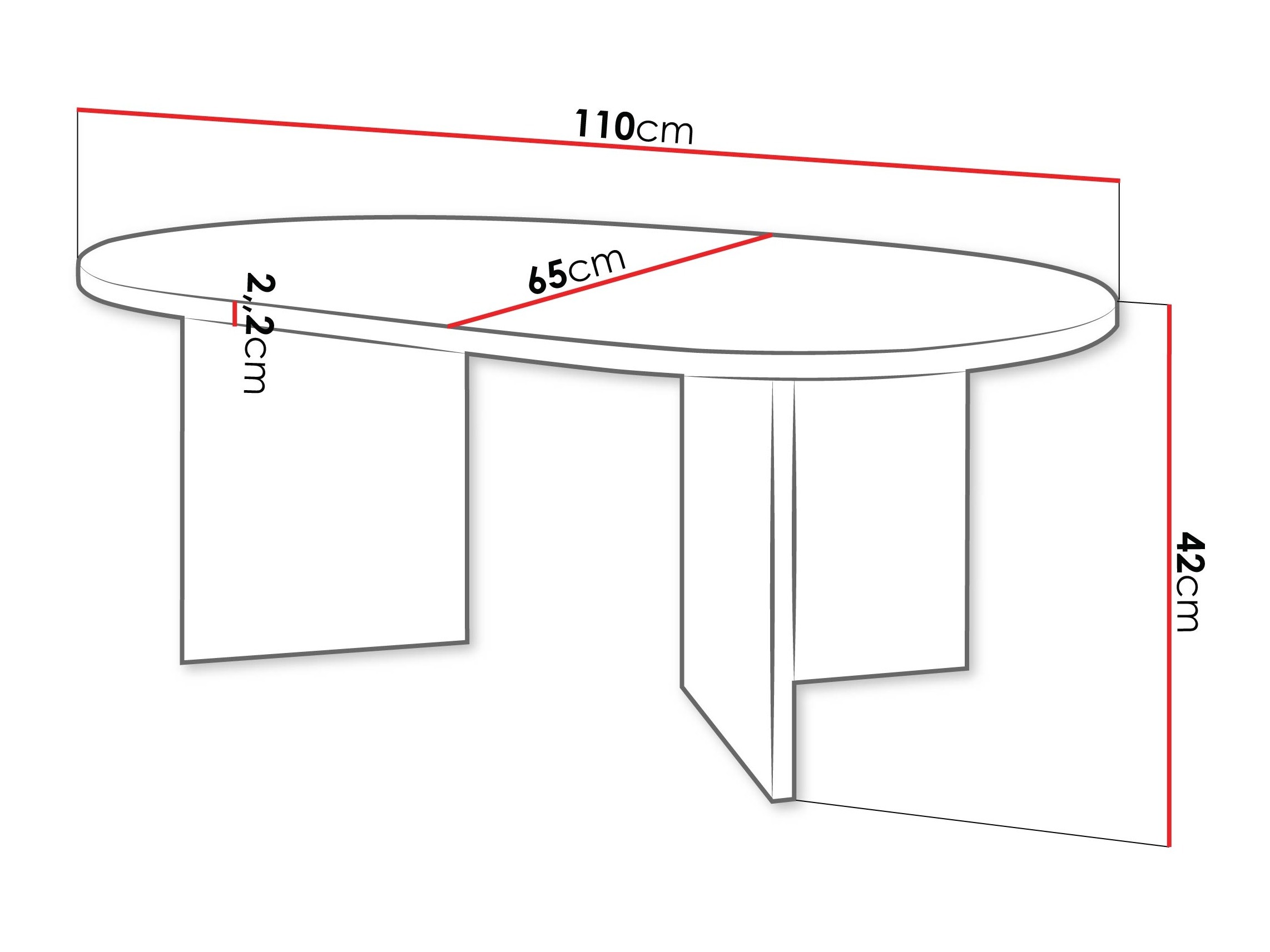 Žurnālu galdiņš Comfivo Fungus (Ozols)