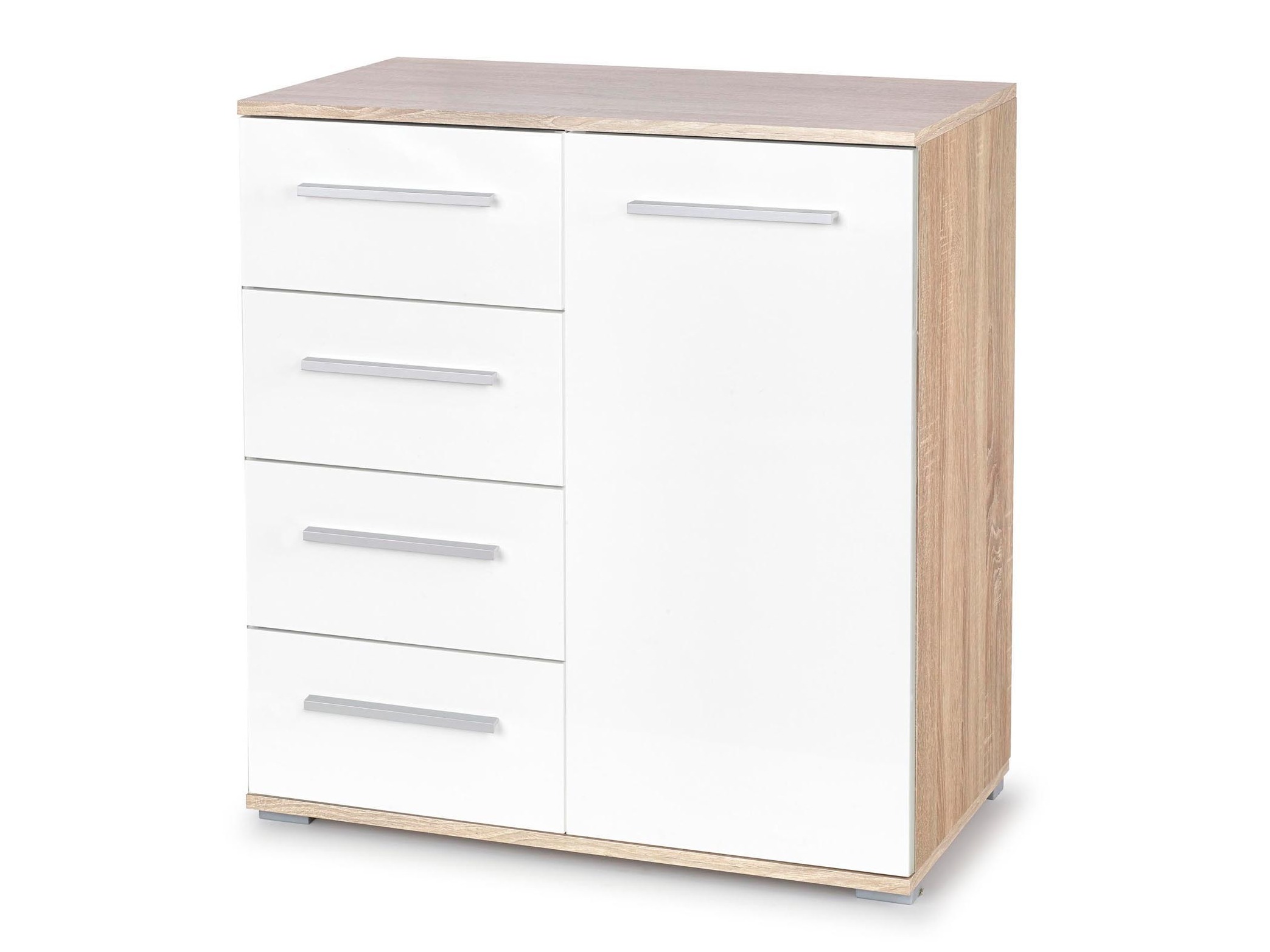 Kumode Cirveso 101 (Sonomas ozols + Glancēts balts)