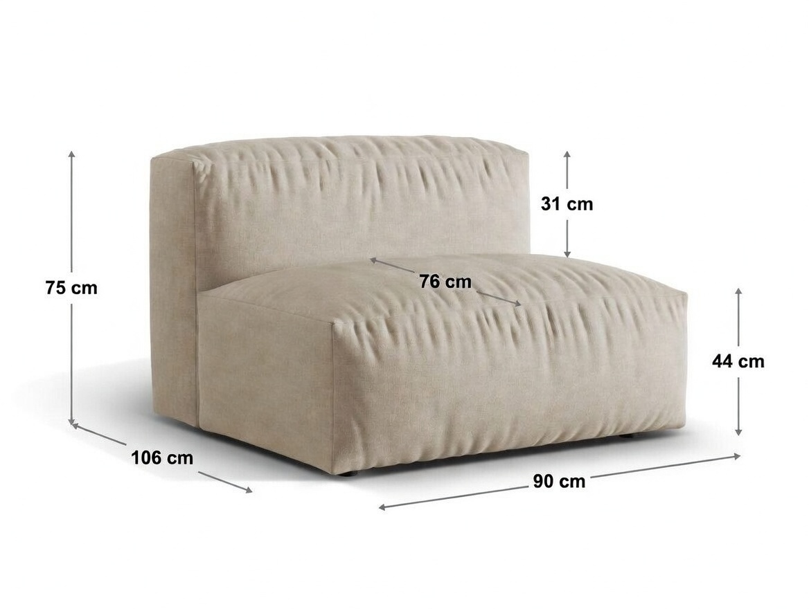 Moduļu krēsls Sorcoro 112 (Boston Black)