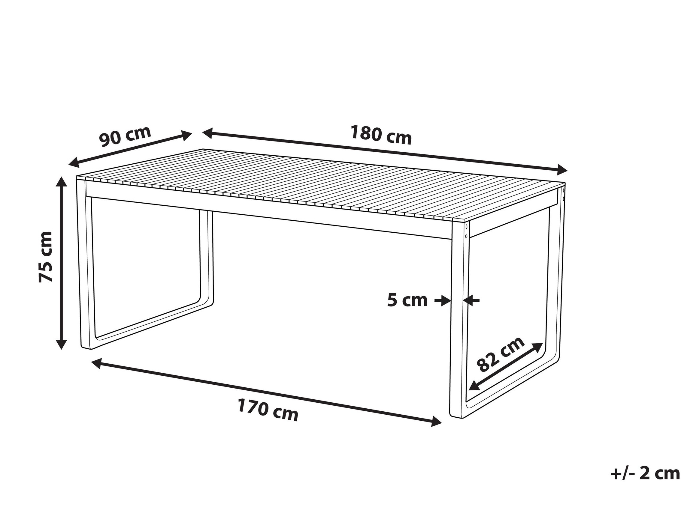 Dārza galds Berwyn 3227