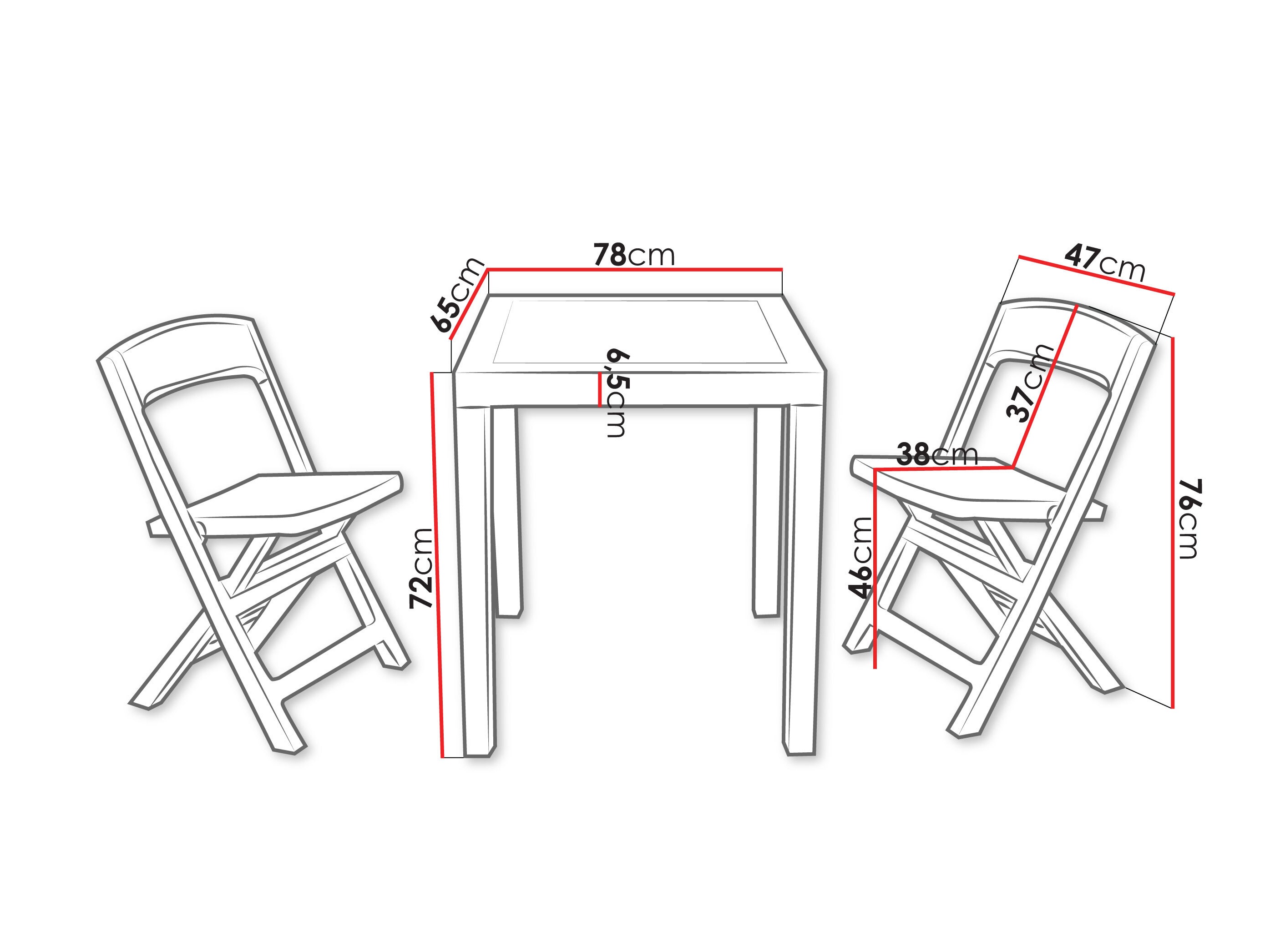 Balkona komplekts Betulal