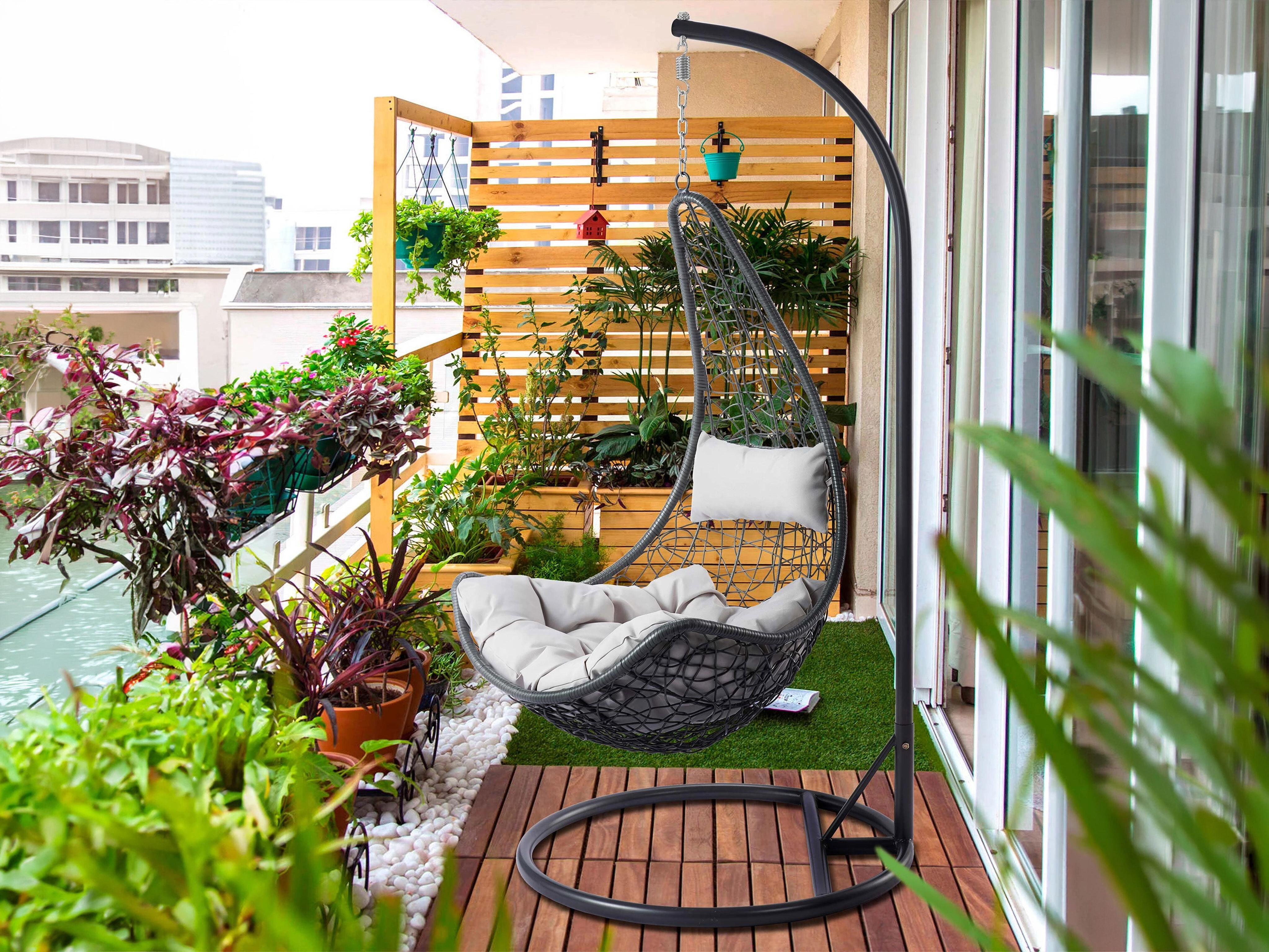 Piekaramais krēsls Comfivo Figae (Pelēks)