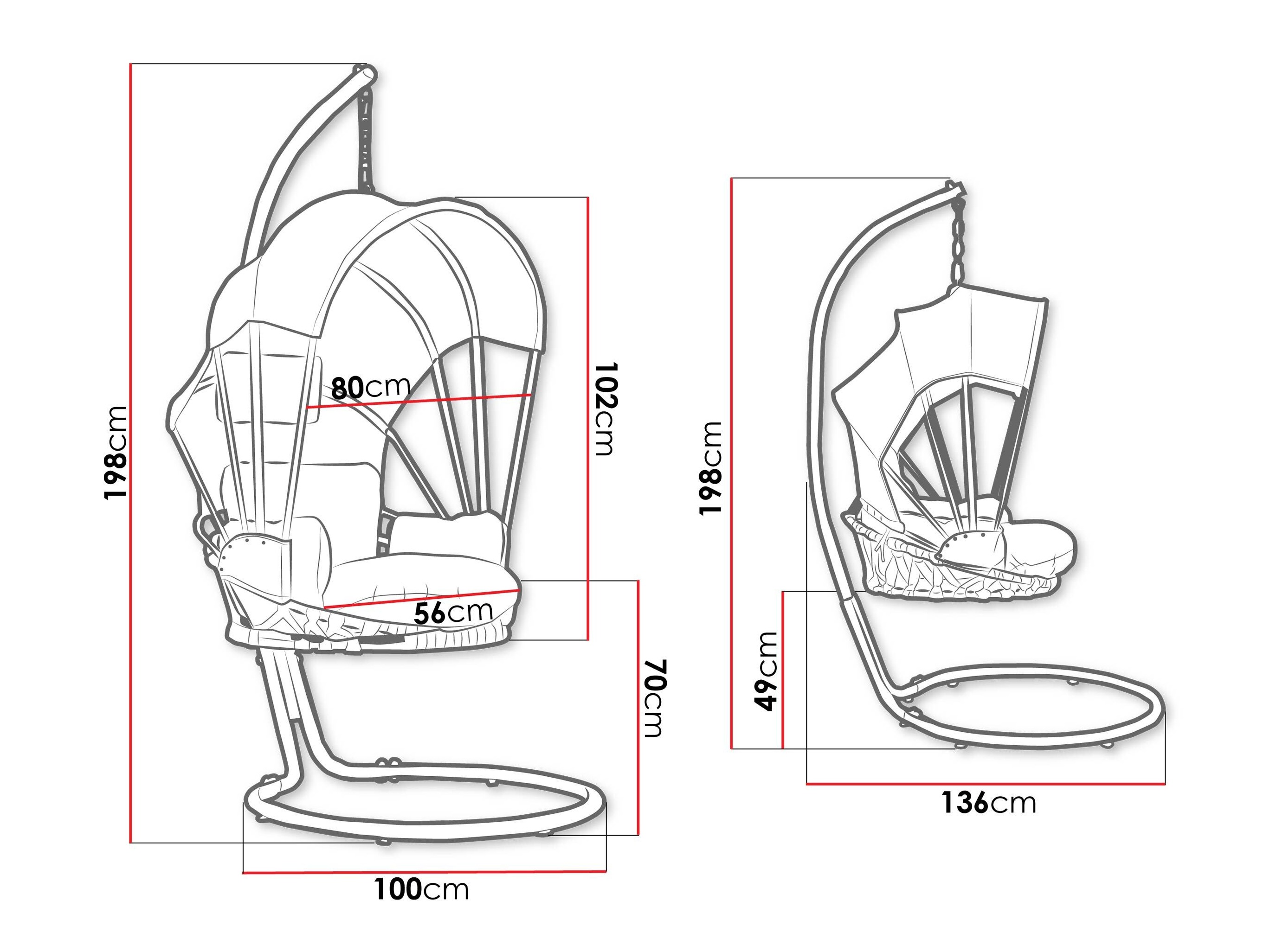 Piekaramais krēsls Comfivo Myrtus I