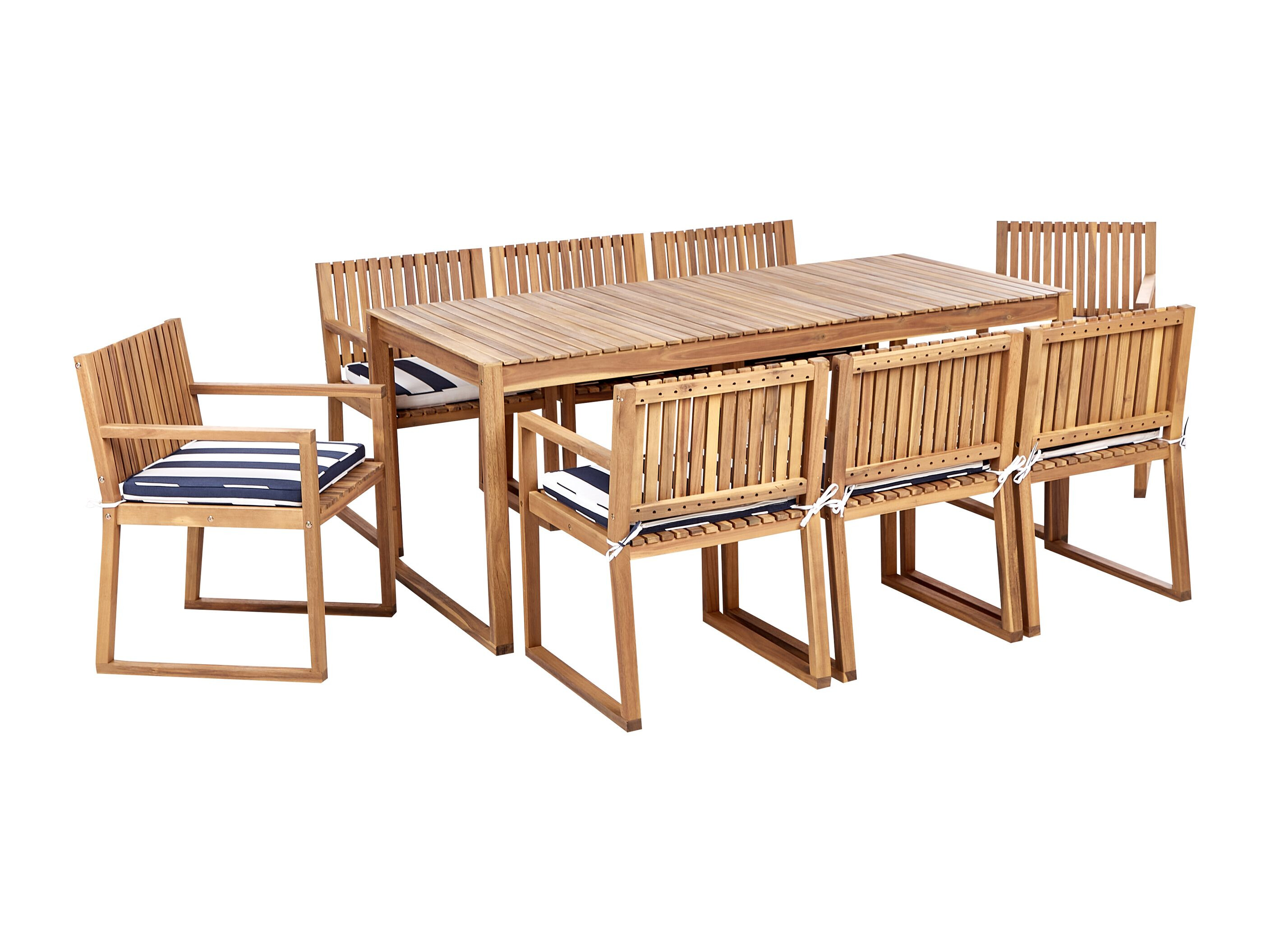 Galds un krēslu komplekts Berwyn 3235 (Balts + Tumšs Zils)