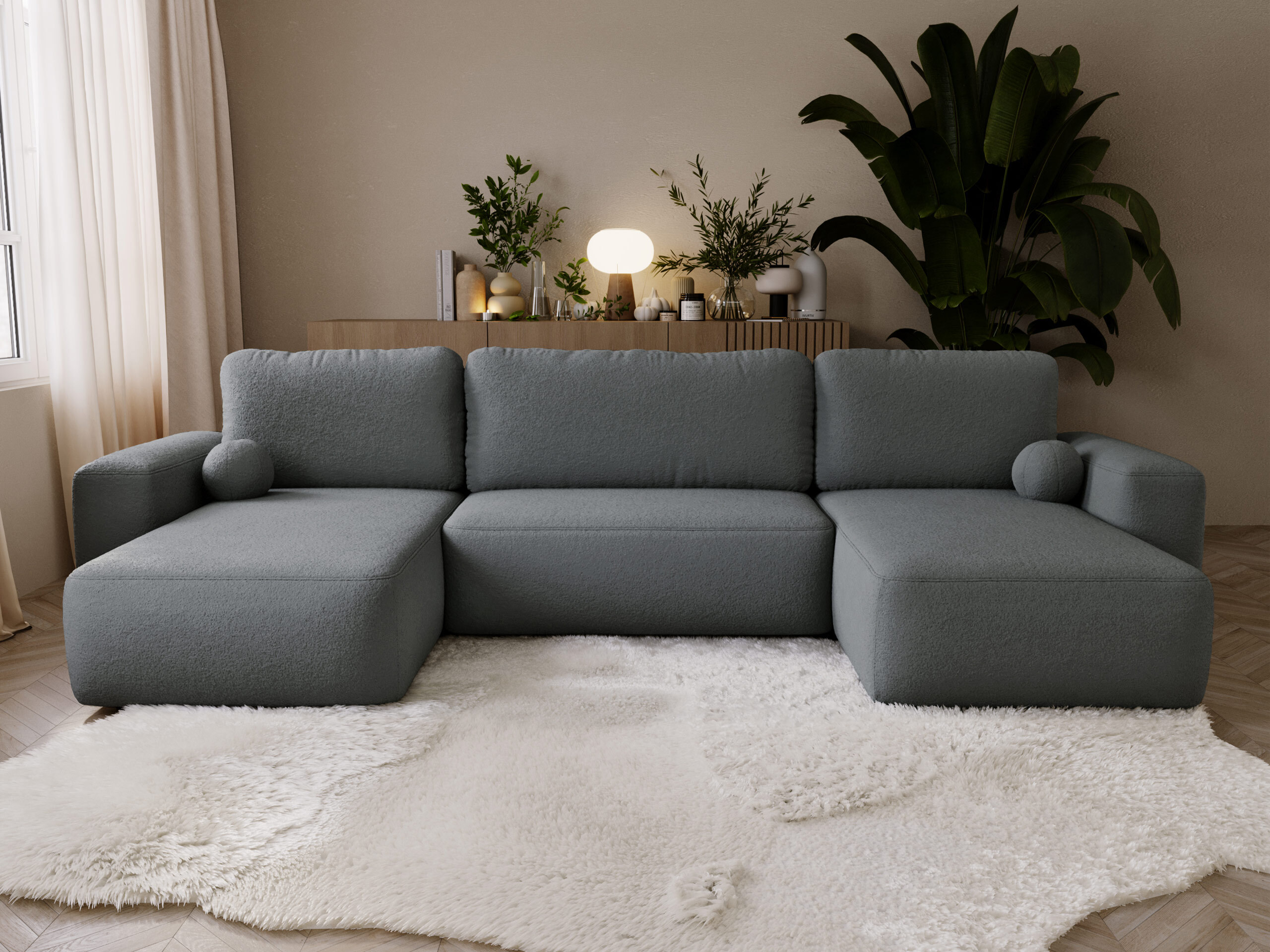 Stūra dīvāns TrendyNest Piscor (Coral 80)