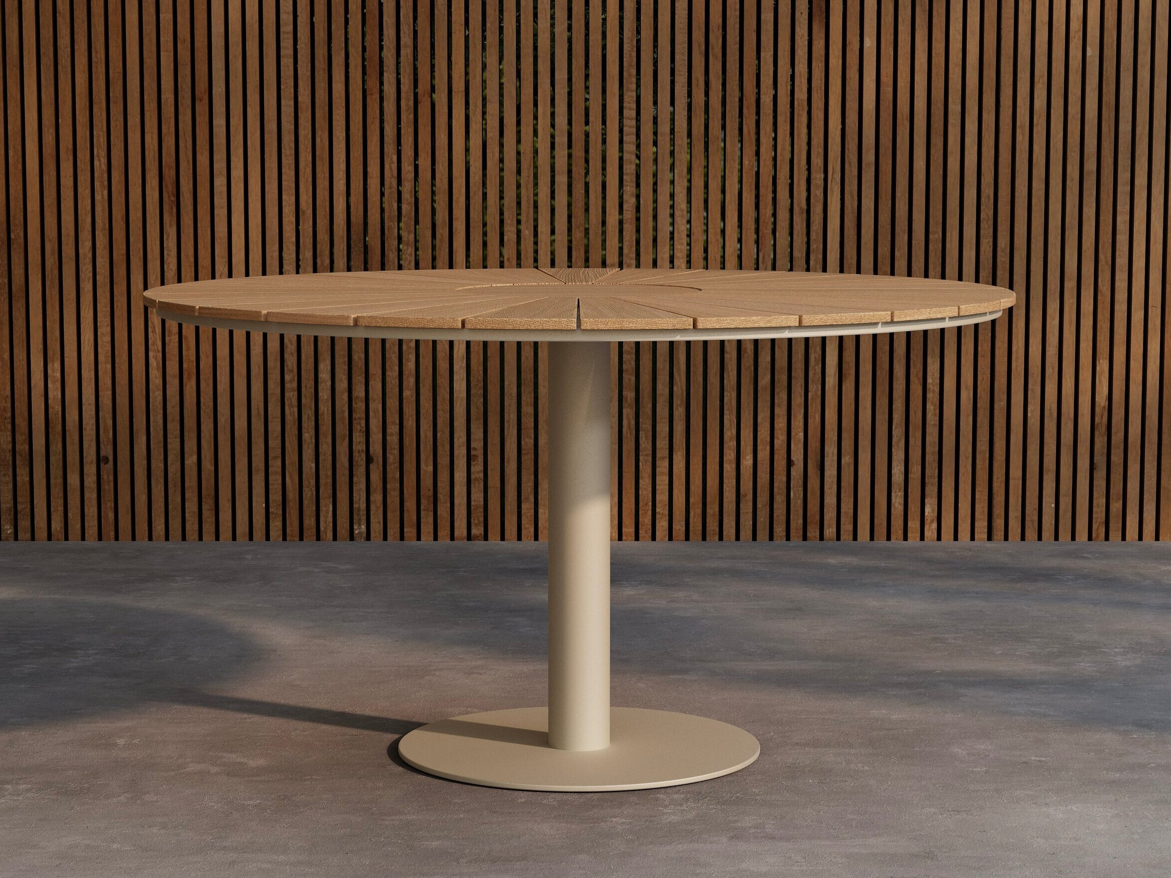 Dārza galds Dallas 5166 (Bēšs + Tīkkoks)