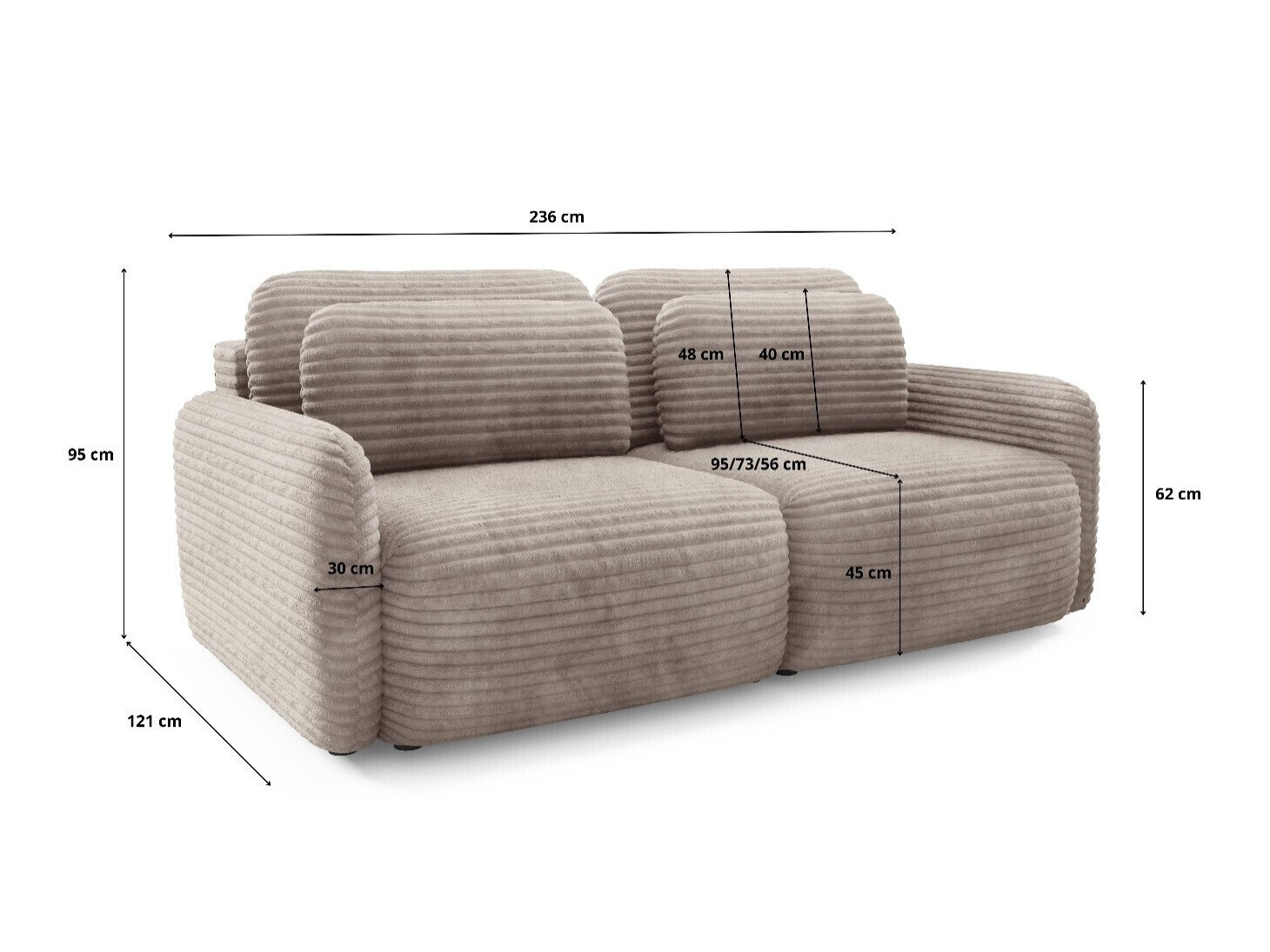 Dīvāns gulta Franklin 216 (Ambience 1)