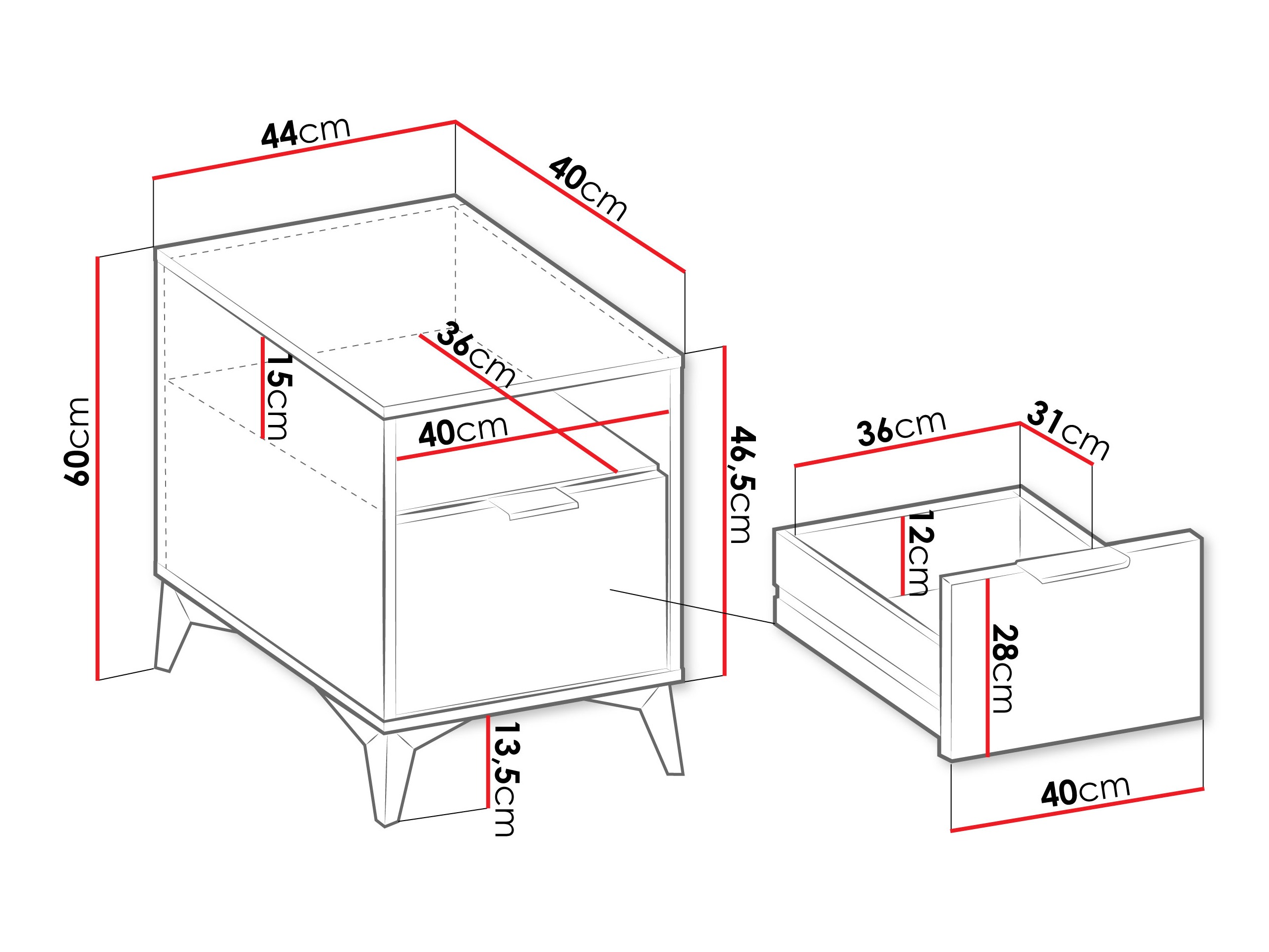 Naktsgaldiņš Comfivo Citrus I