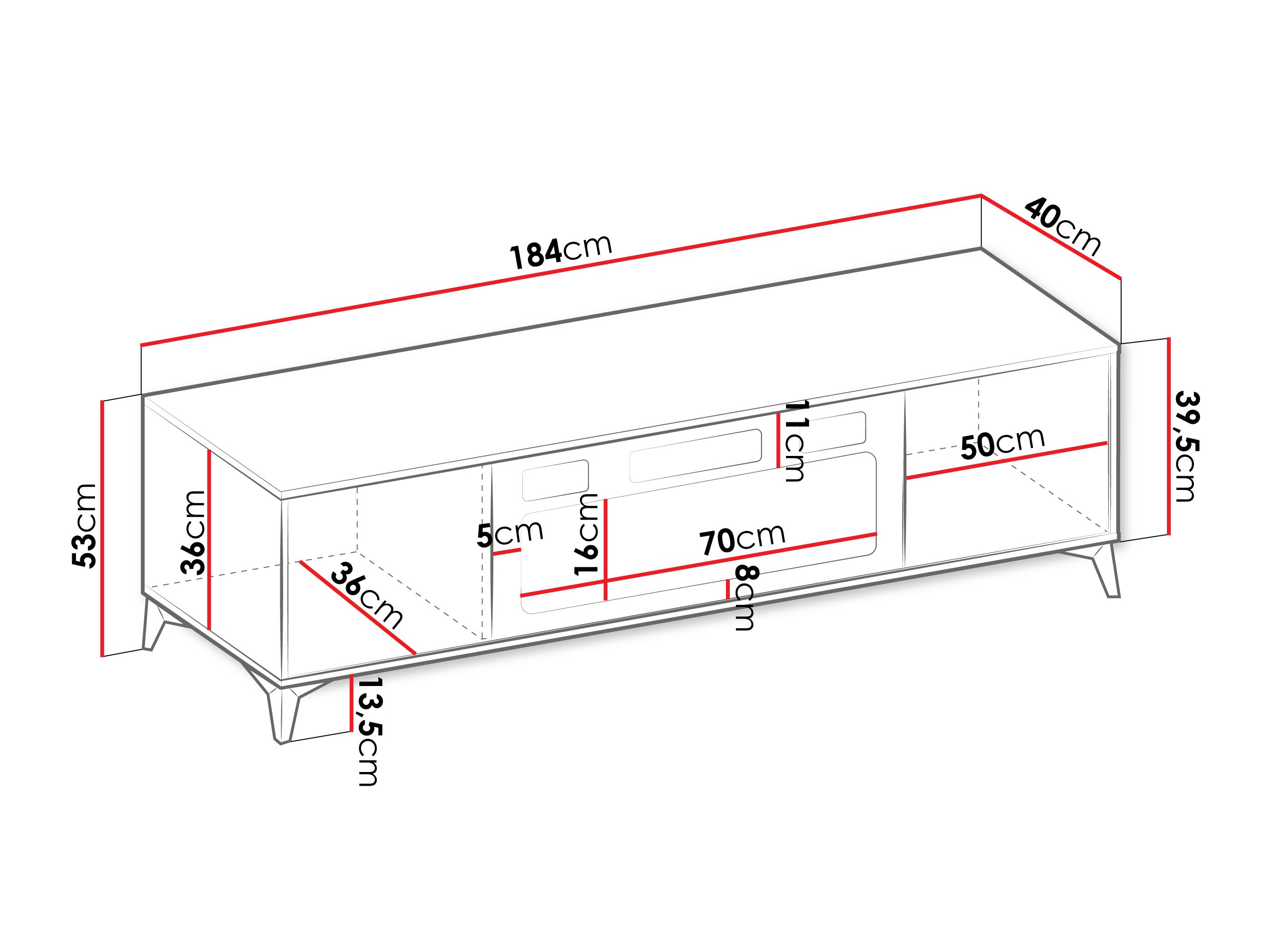 TV galds Comfivo Citrus II