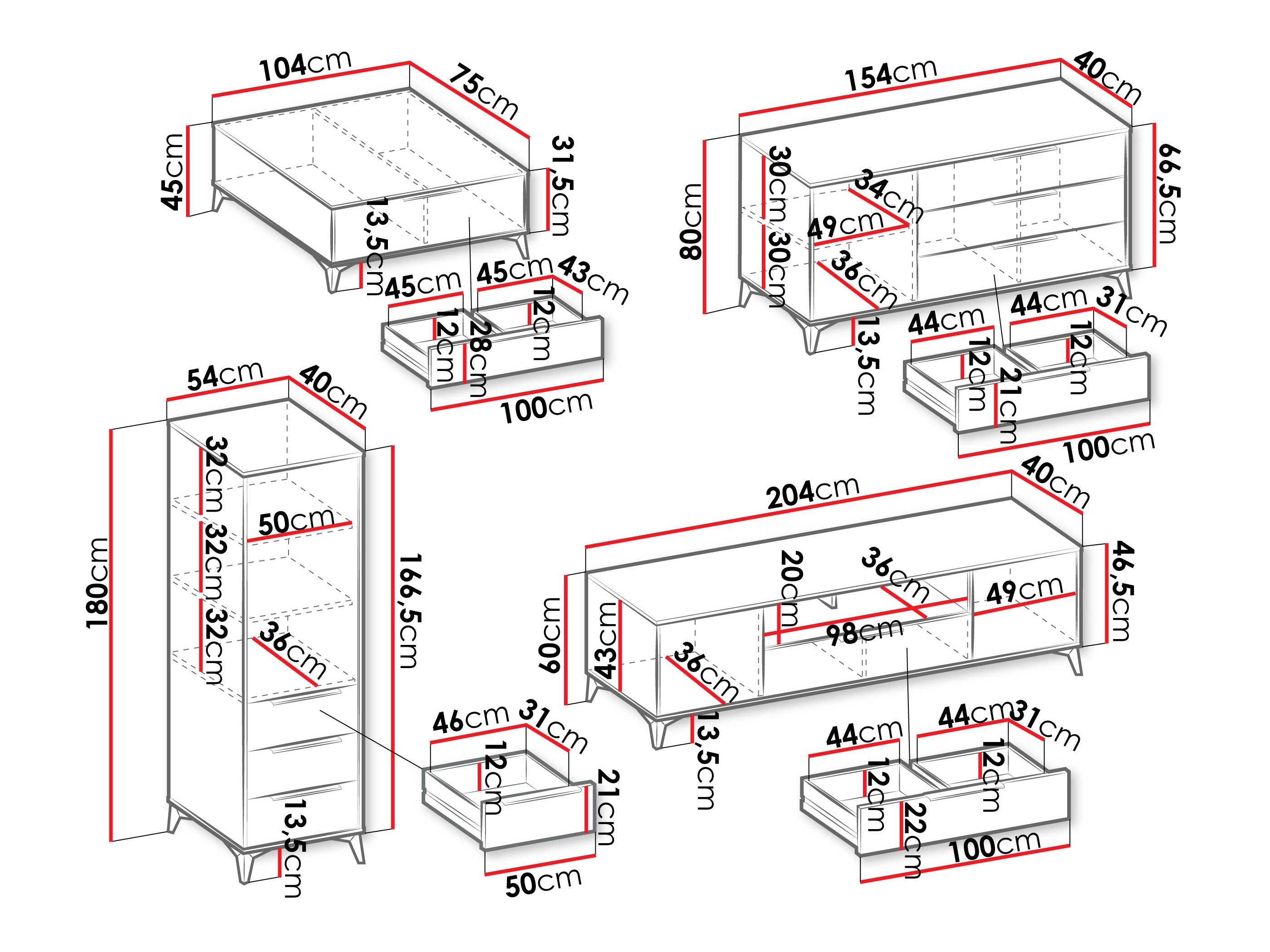 Viesistabas komplekts Comfivo Citrus IV
