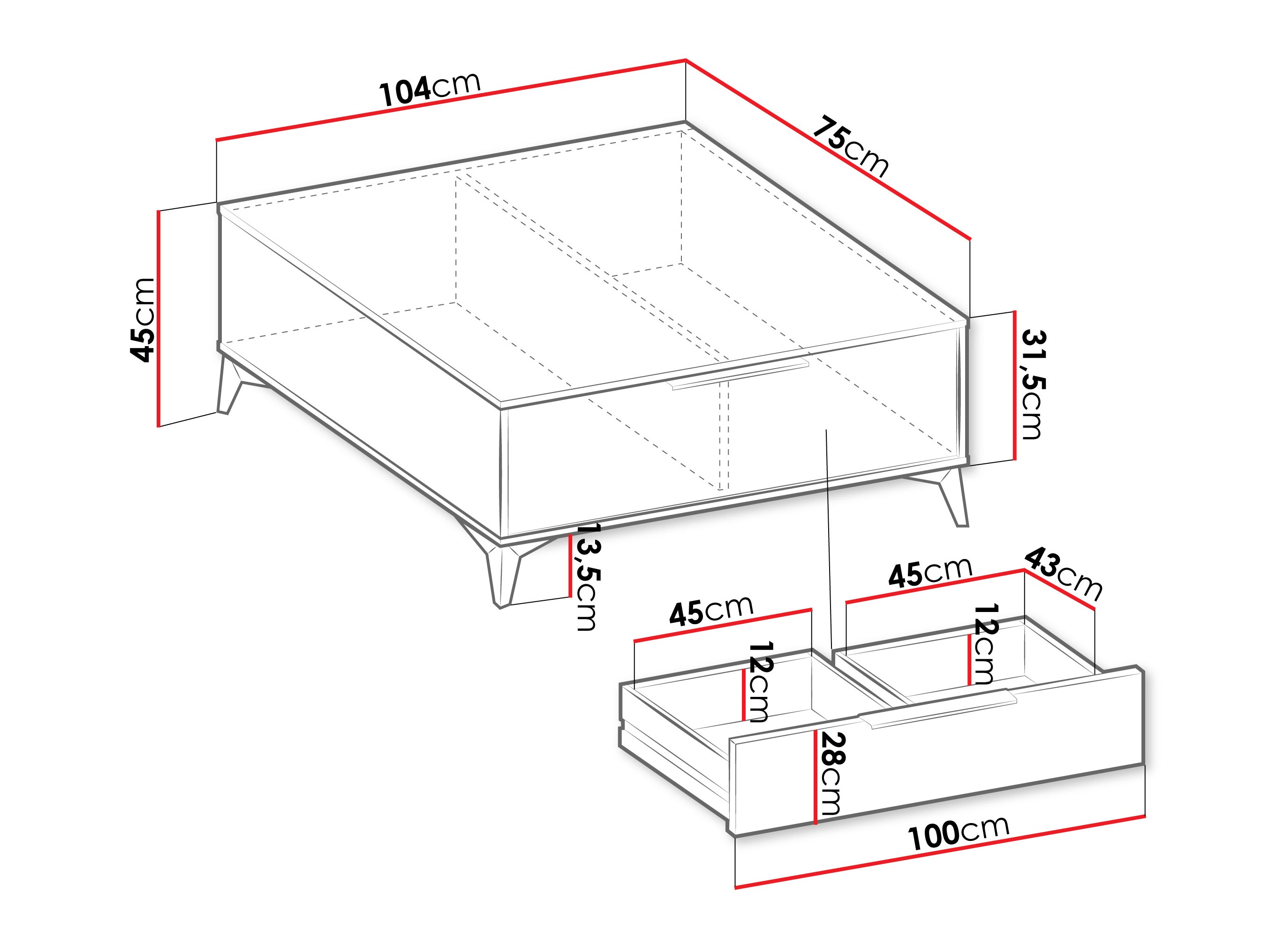 Žurnālu galdiņš Comfivo Citrus I