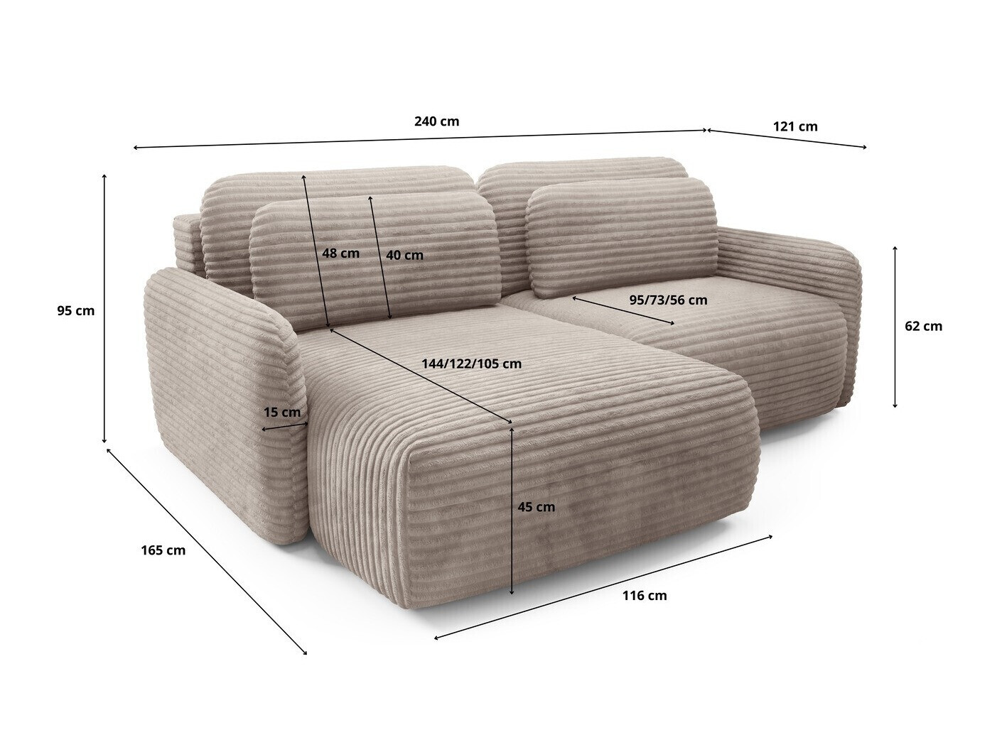 Stūra dīvāns Franklin 217 (Ambience 1)