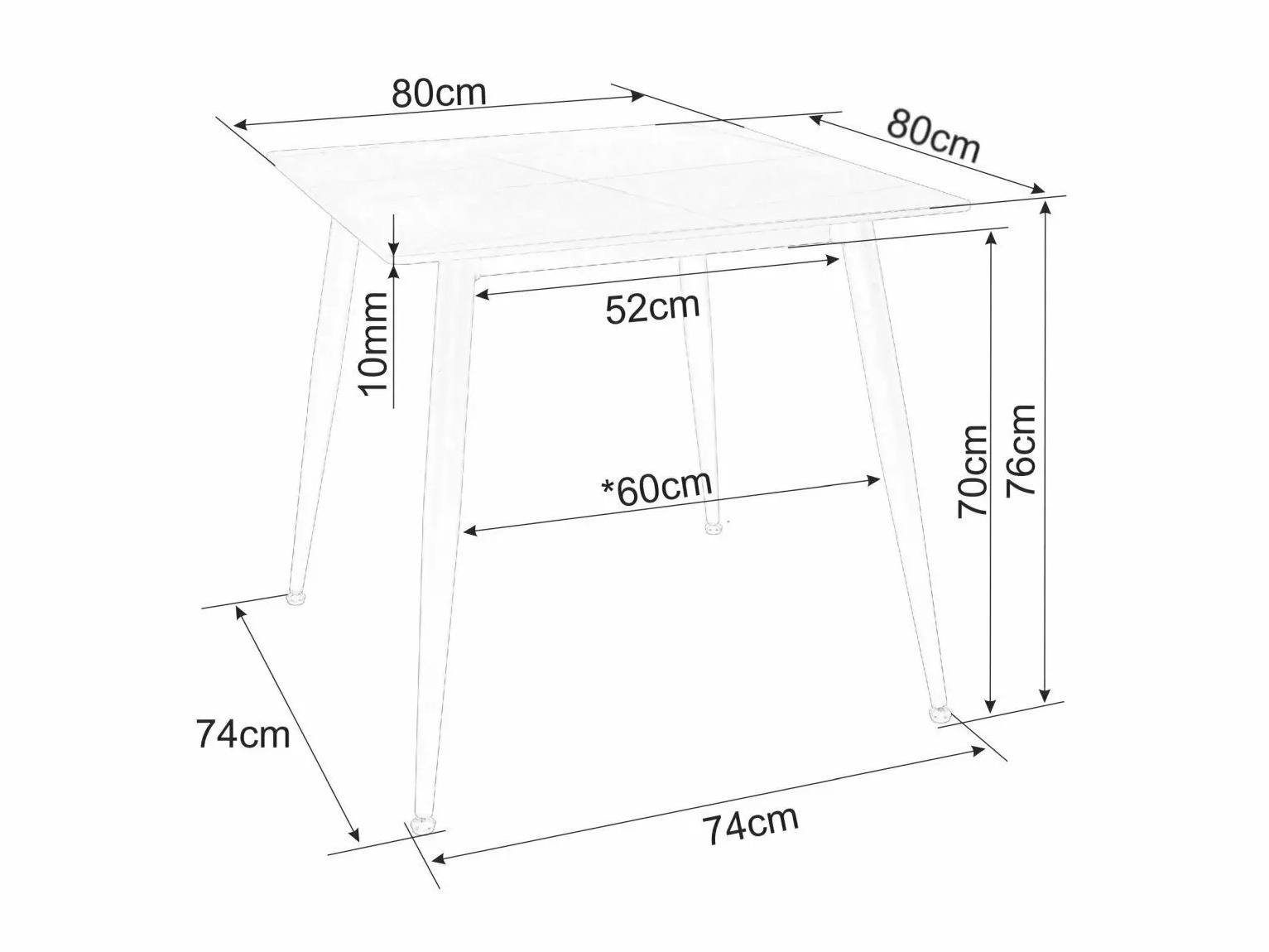 Galds Detroit 876 (Balts marmors)