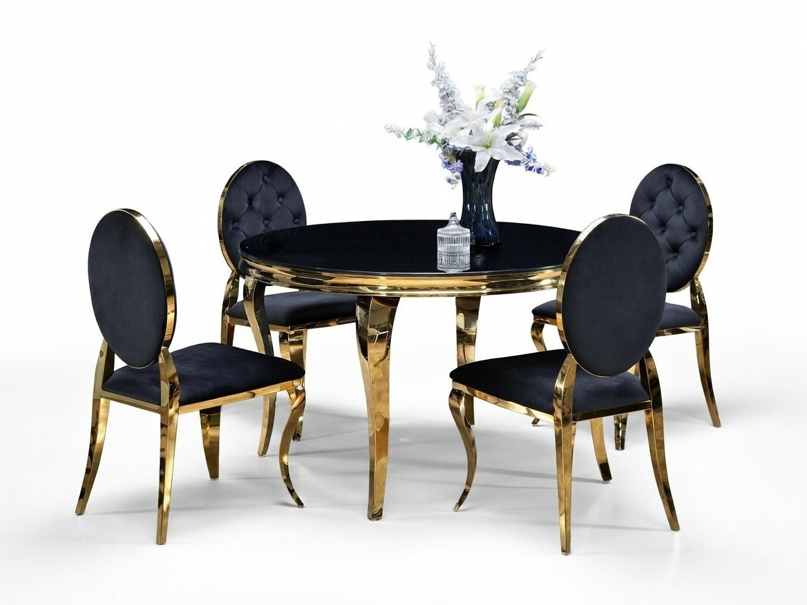 Ēdamistabas komplekts Houston 1828 (Melns)