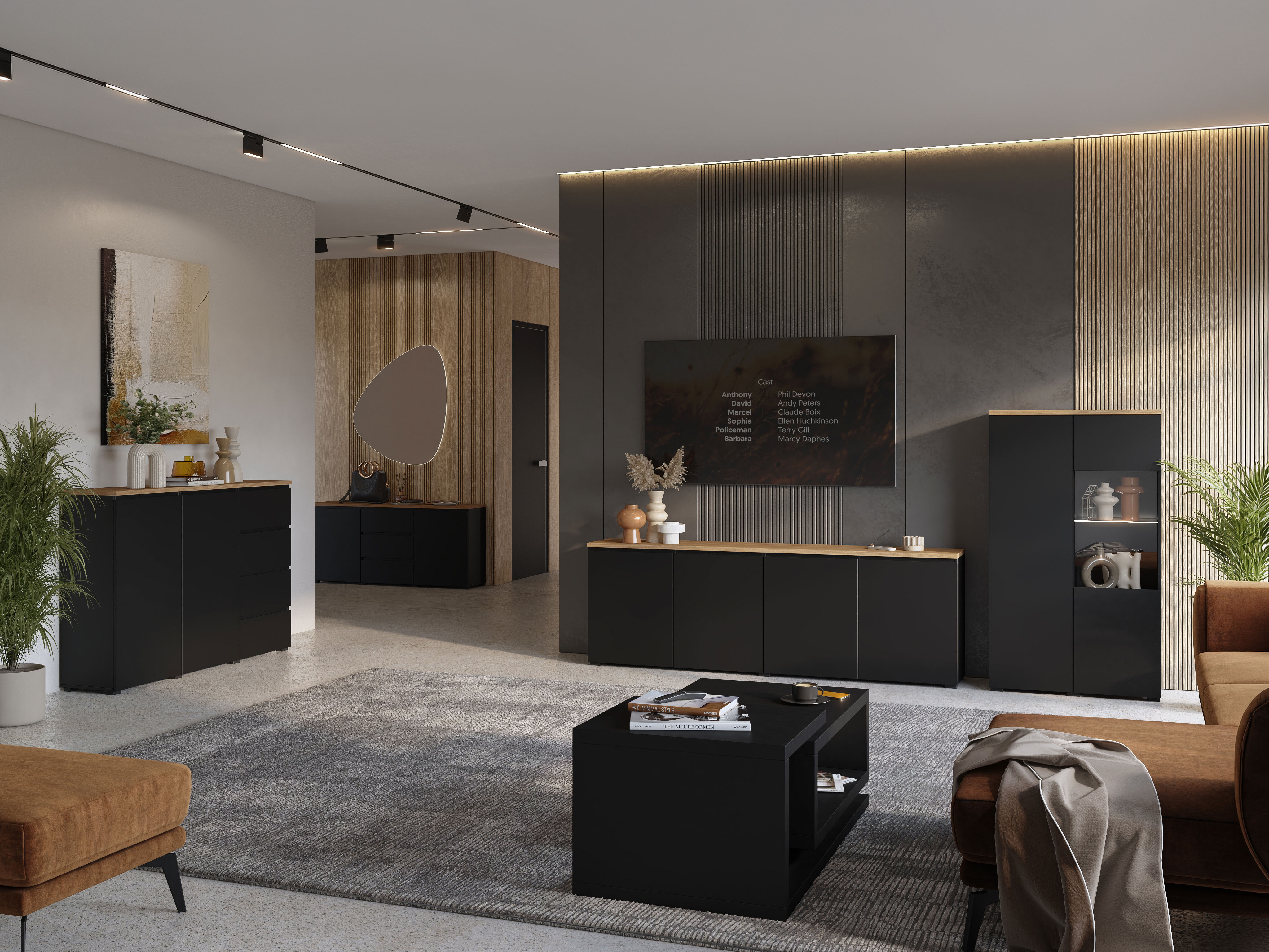 Kumode Baletu 106 (Melns + Ozols)