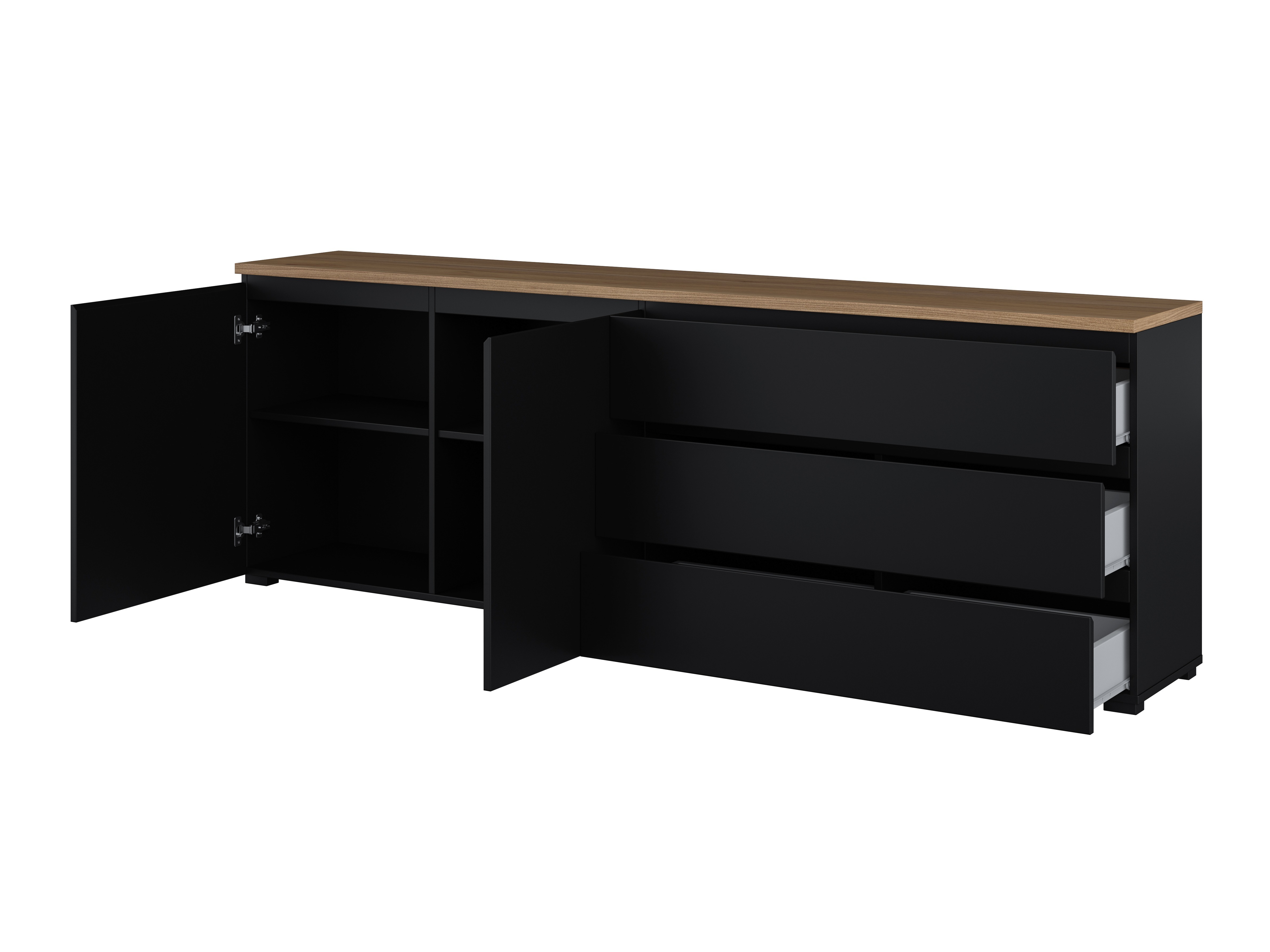 Kumode Baletu 107 (Melns + Ozols)