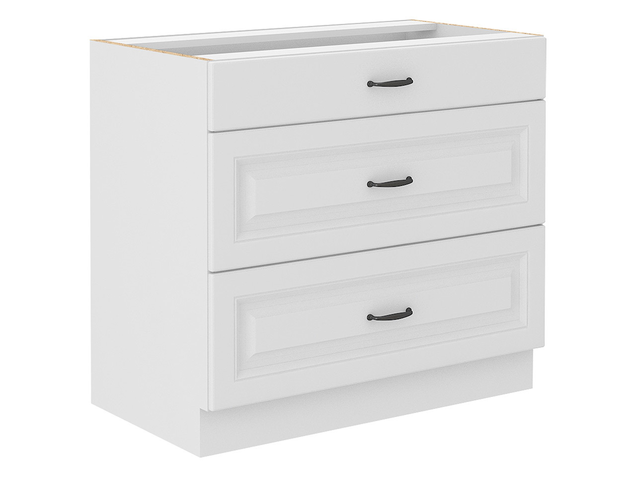 Moduļu skapis ar atvilktnēm Retro White 120