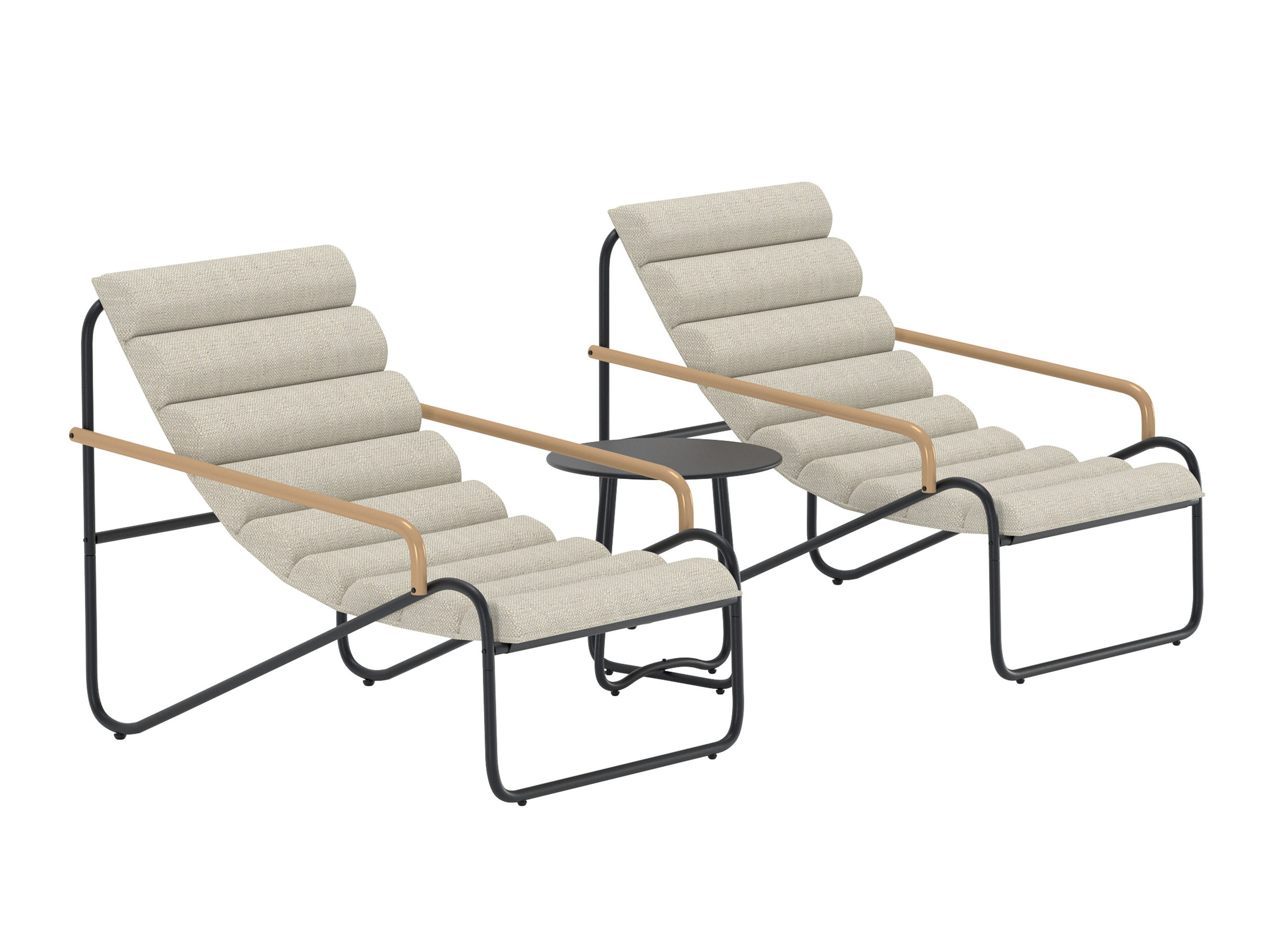 Balkona komplekts Dallas 5194 (Melns)