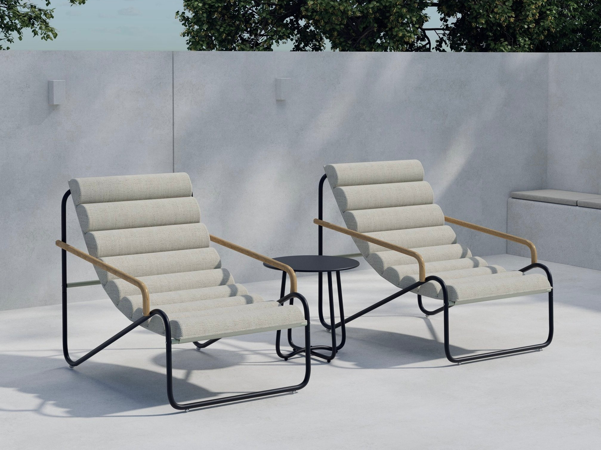 Balkona komplekts Dallas 5194 (Melns)