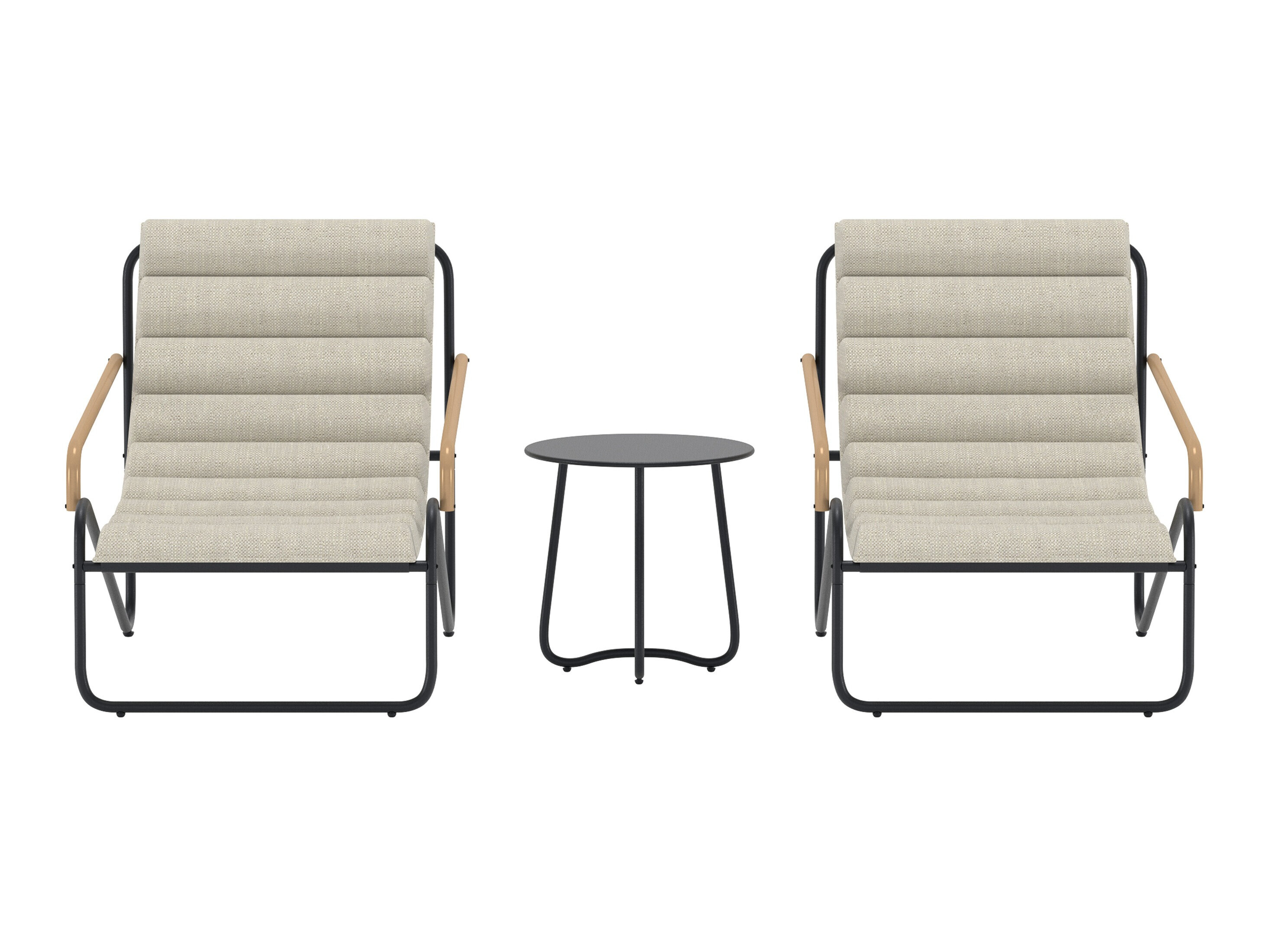 Balkona komplekts Dallas 5194 (Melns)