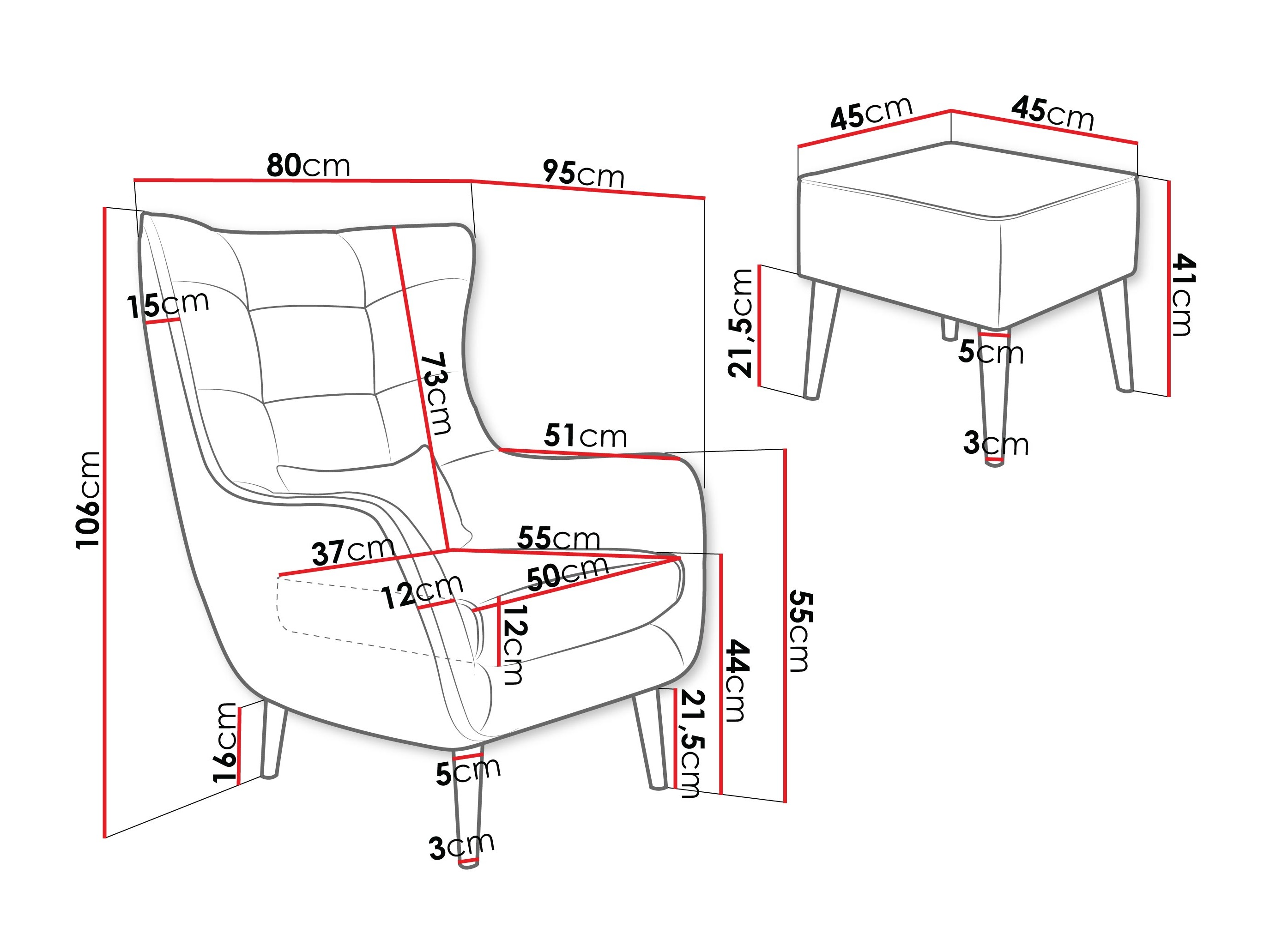 Krēsls Comfivo Ulmus VII (Lambi 06)