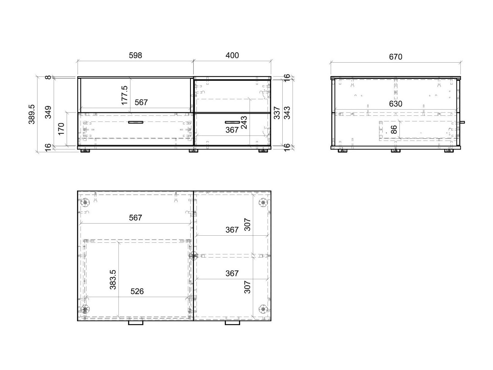 Žurnālu galdiņš Alnue 106