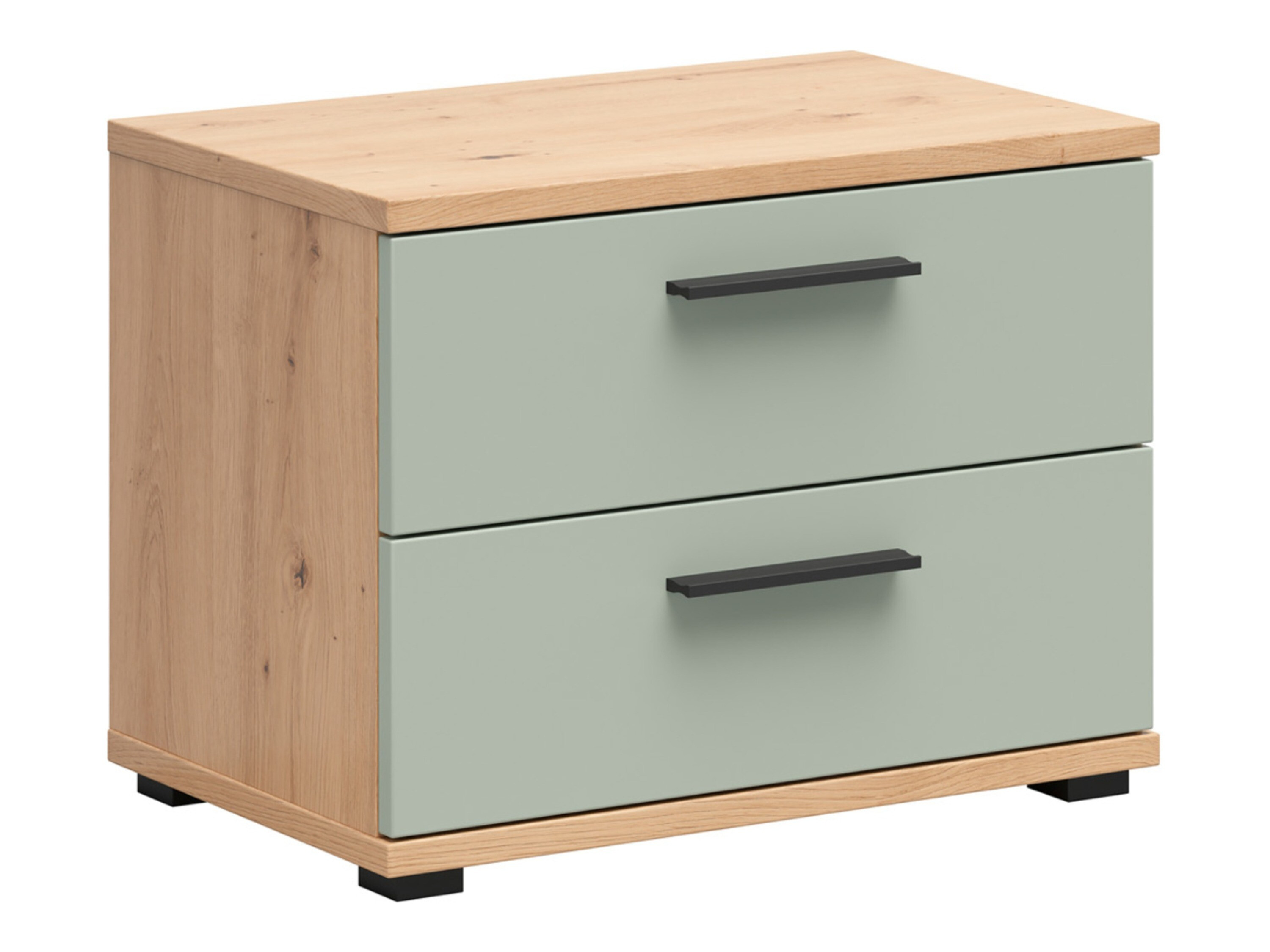 Naktsgaldiņš Livcali 100 (Zaļš + Artisan ozols)