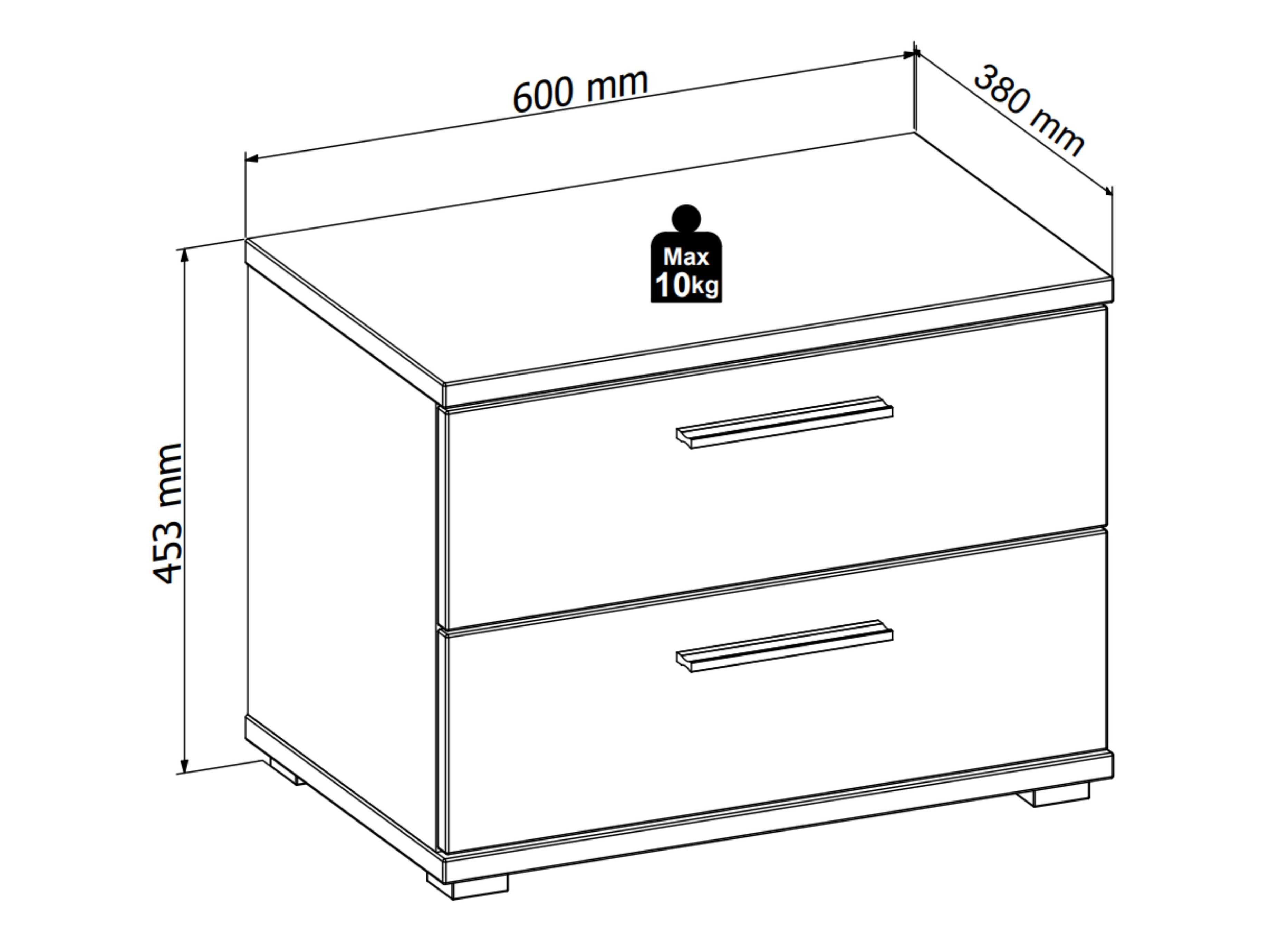 Naktsgaldiņš Livcali 100 (Zaļš + Artisan ozols)