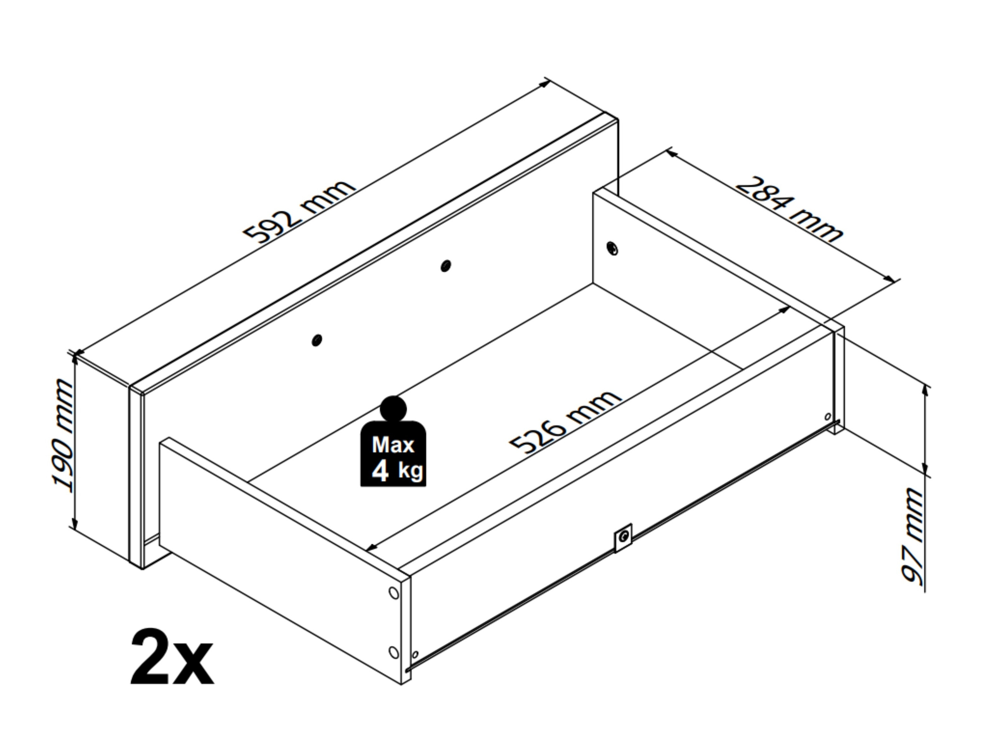 Naktsgaldiņš Livcali 100 (Zaļš + Artisan ozols)