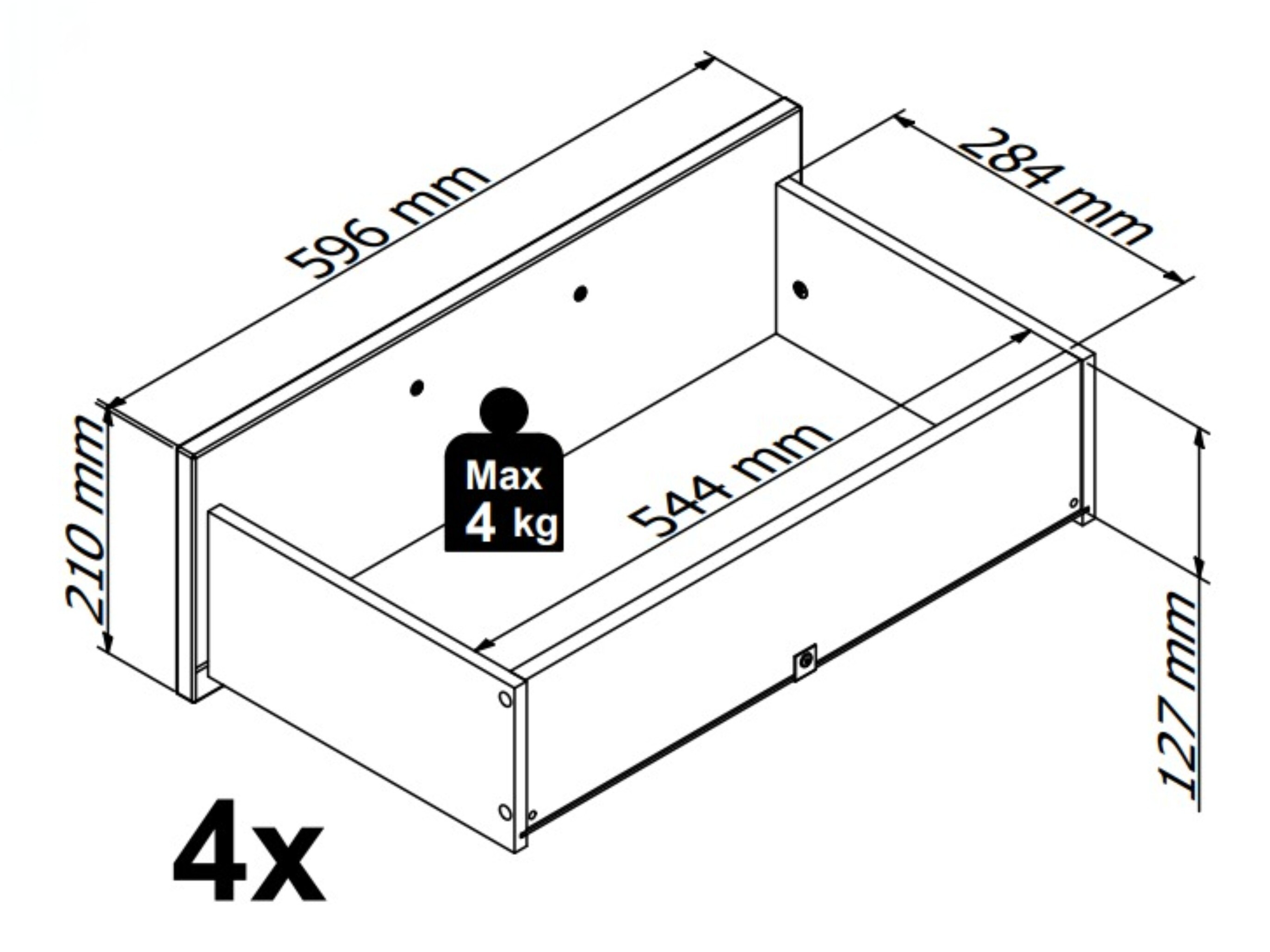 Kumode Livcali 101 (Zaļš + Artisan ozols)