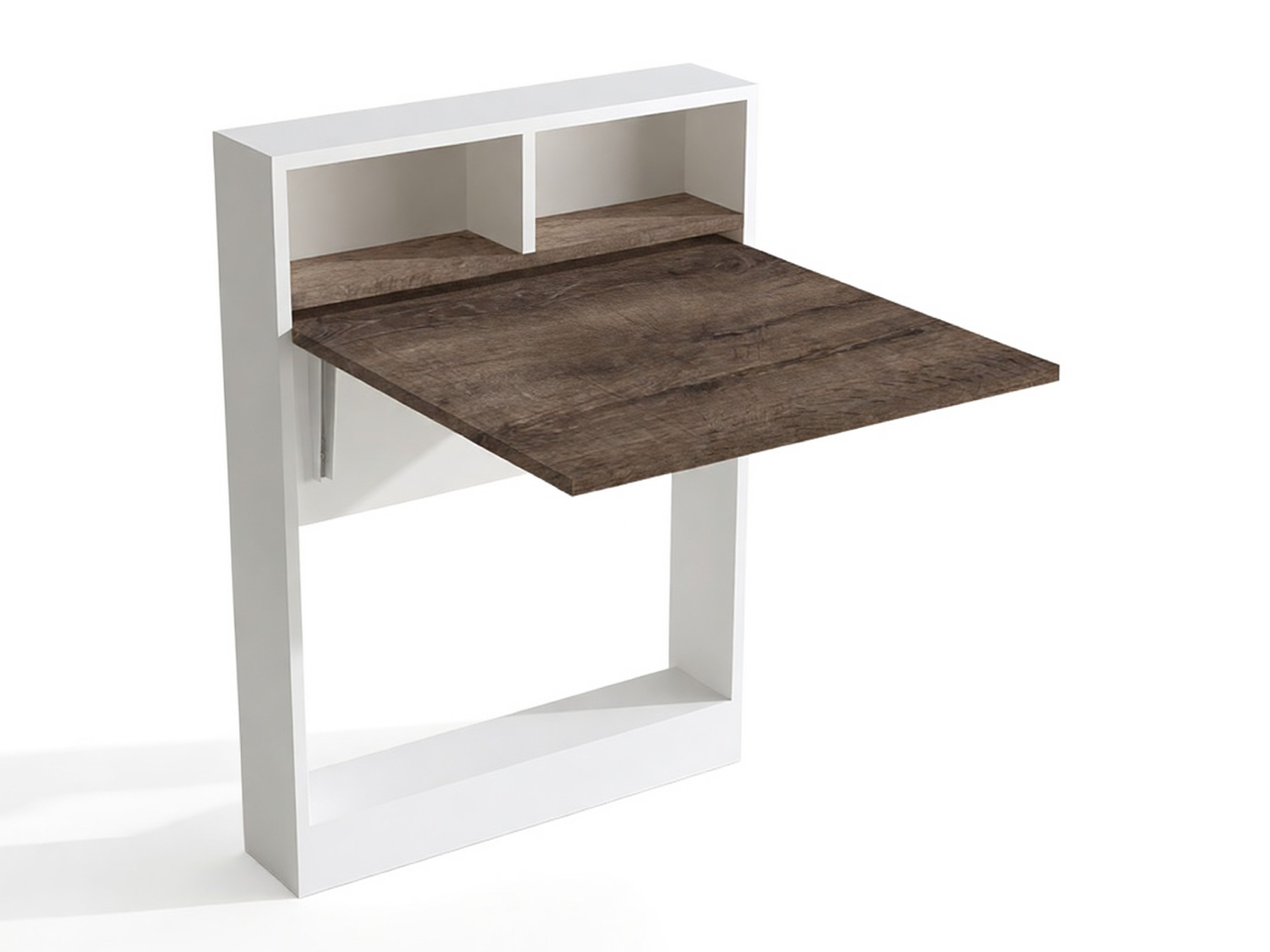 Salokāms galds Kailua 187 (Balts + Gaiši brūns)