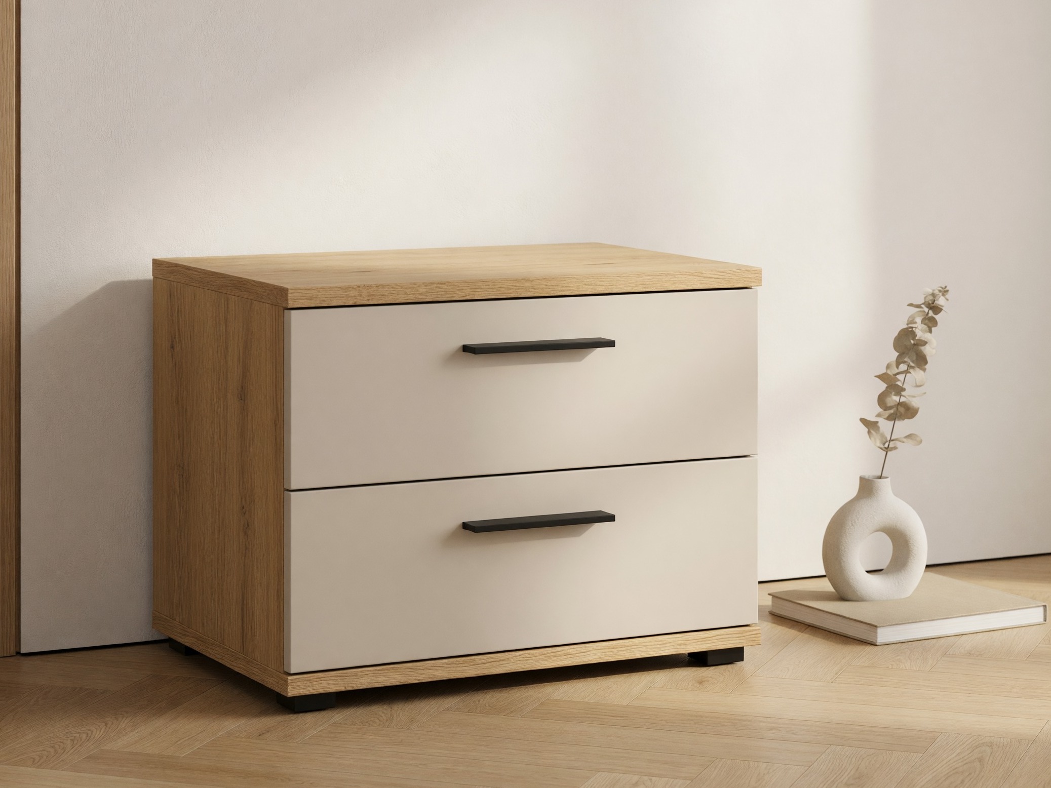 Naktsgaldiņš Livcali 100 (Artisan ozols + Kašmirs)