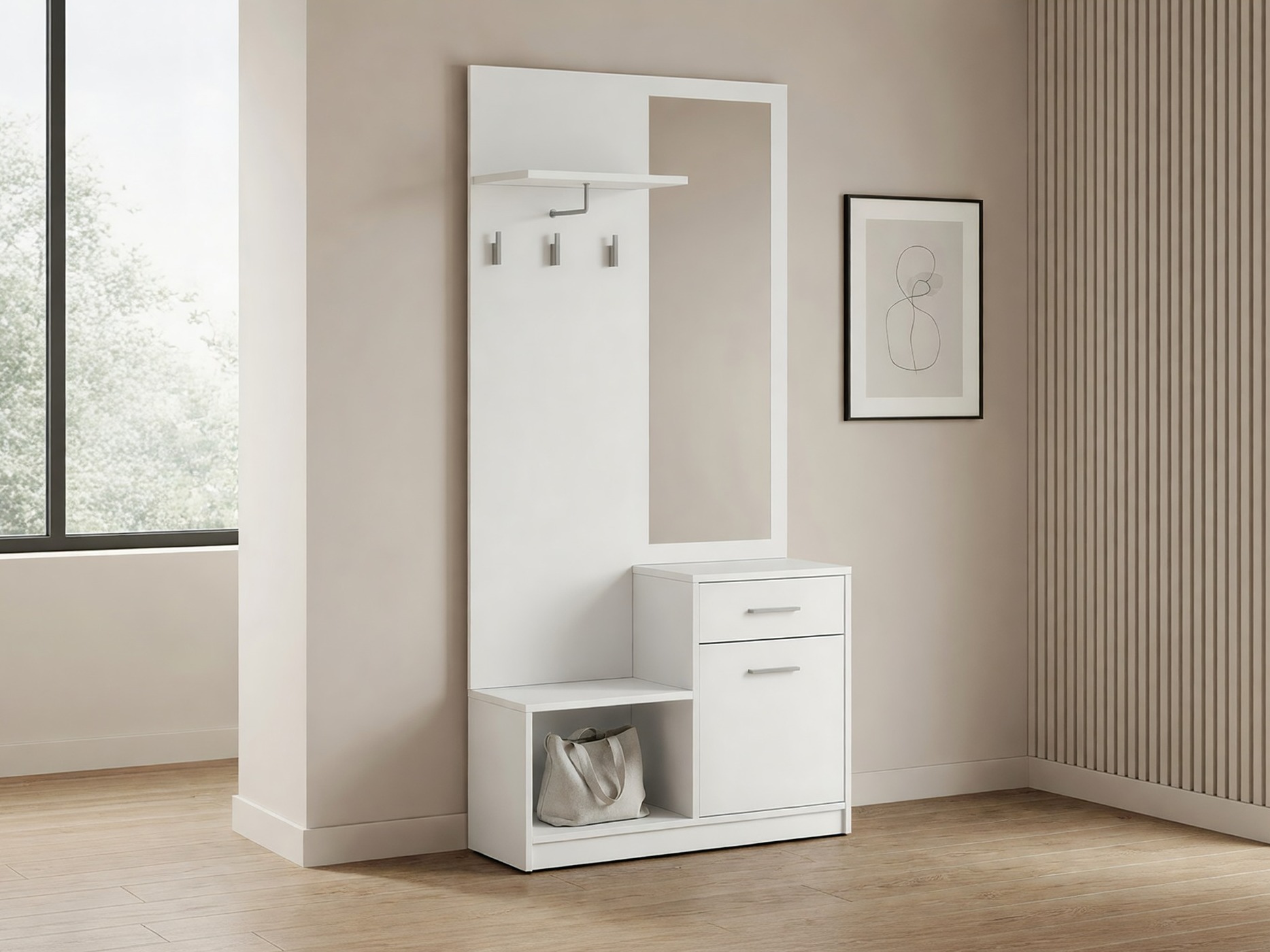 Priekšnama komplekts Novsore 121 (Balts)