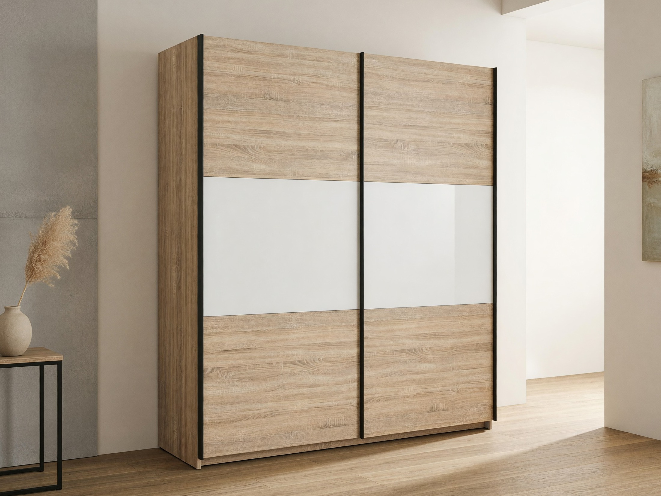 Skapis Livevaro 109 (Sonomas ozols + Balts)