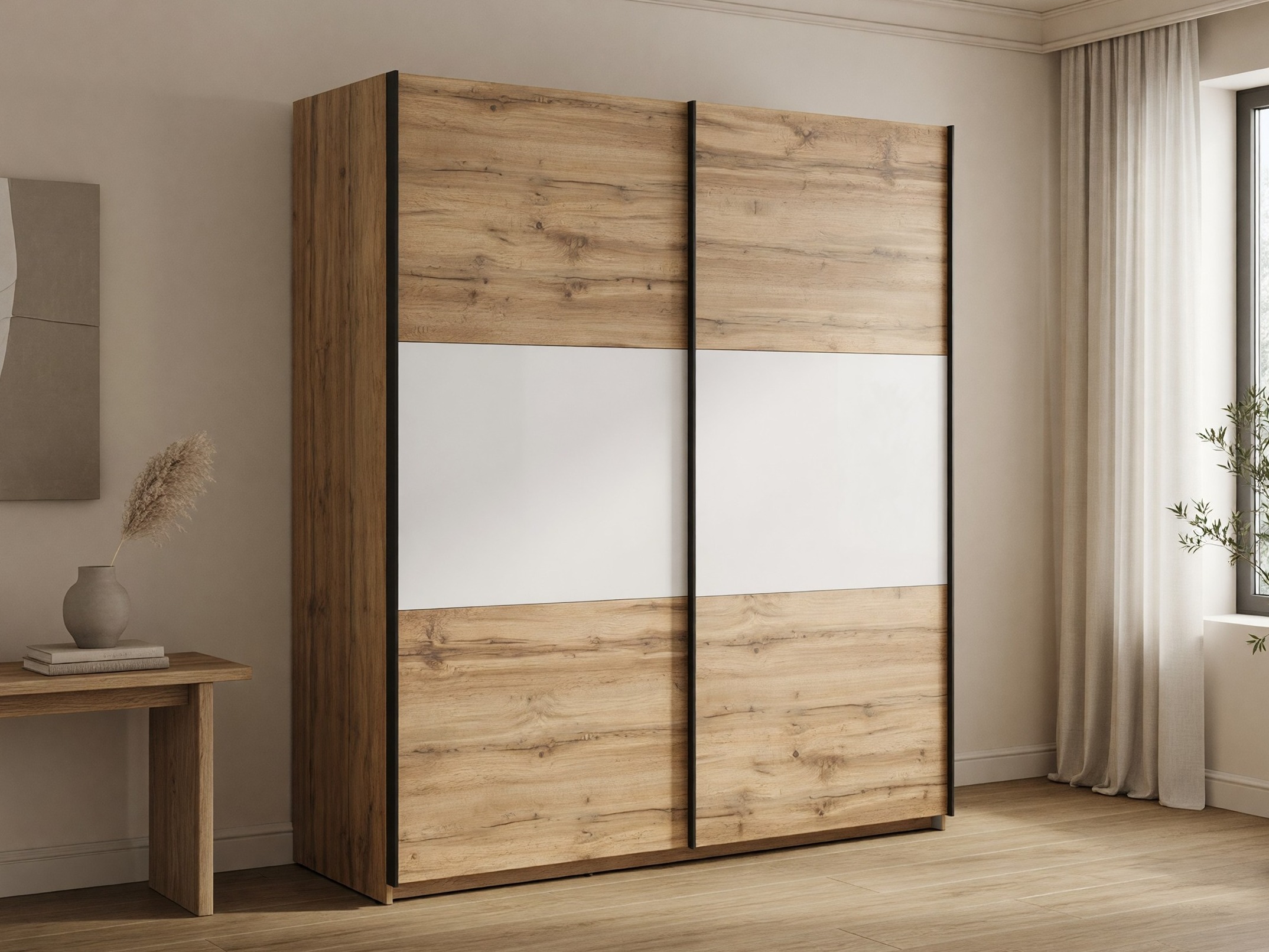 Skapis Livevaro 109 (Votan ozols + Balts)