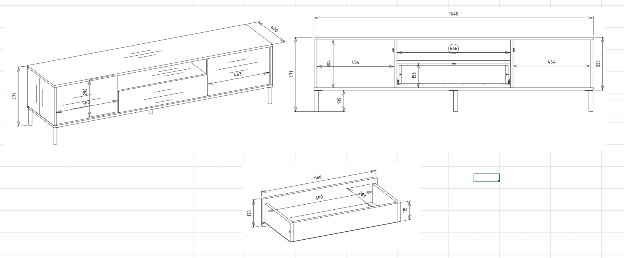 TV galds Orlsone 100 (Kašmirs)